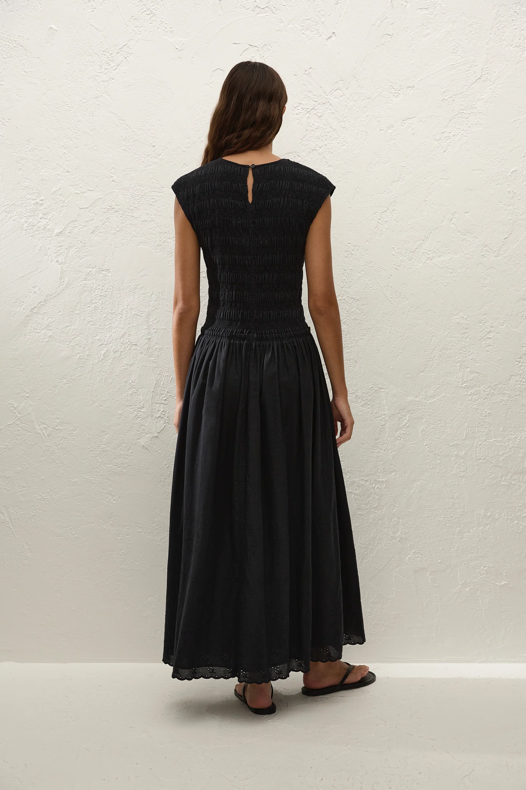 Flavia Maxi Dress Julyeta Broderie Black - Image 4