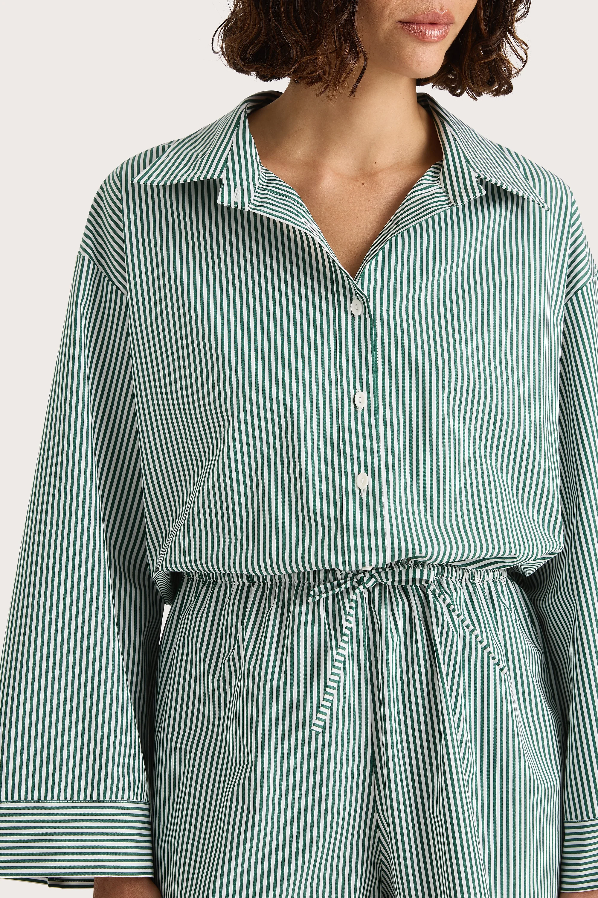 Freja Playsuit Green Stripe - Final Sale - Image 4