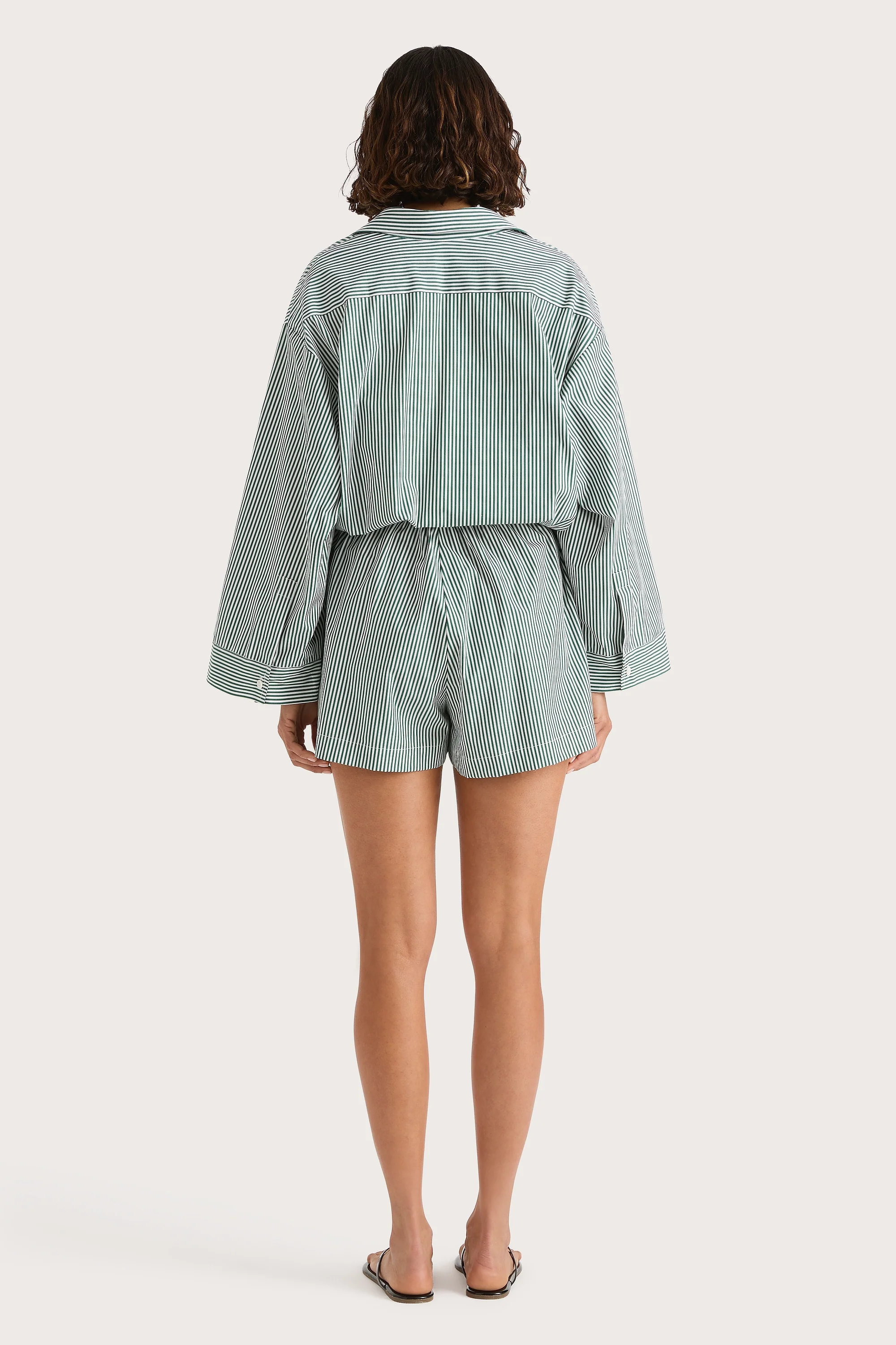 Freja Playsuit Green Stripe - Final Sale - Image 5