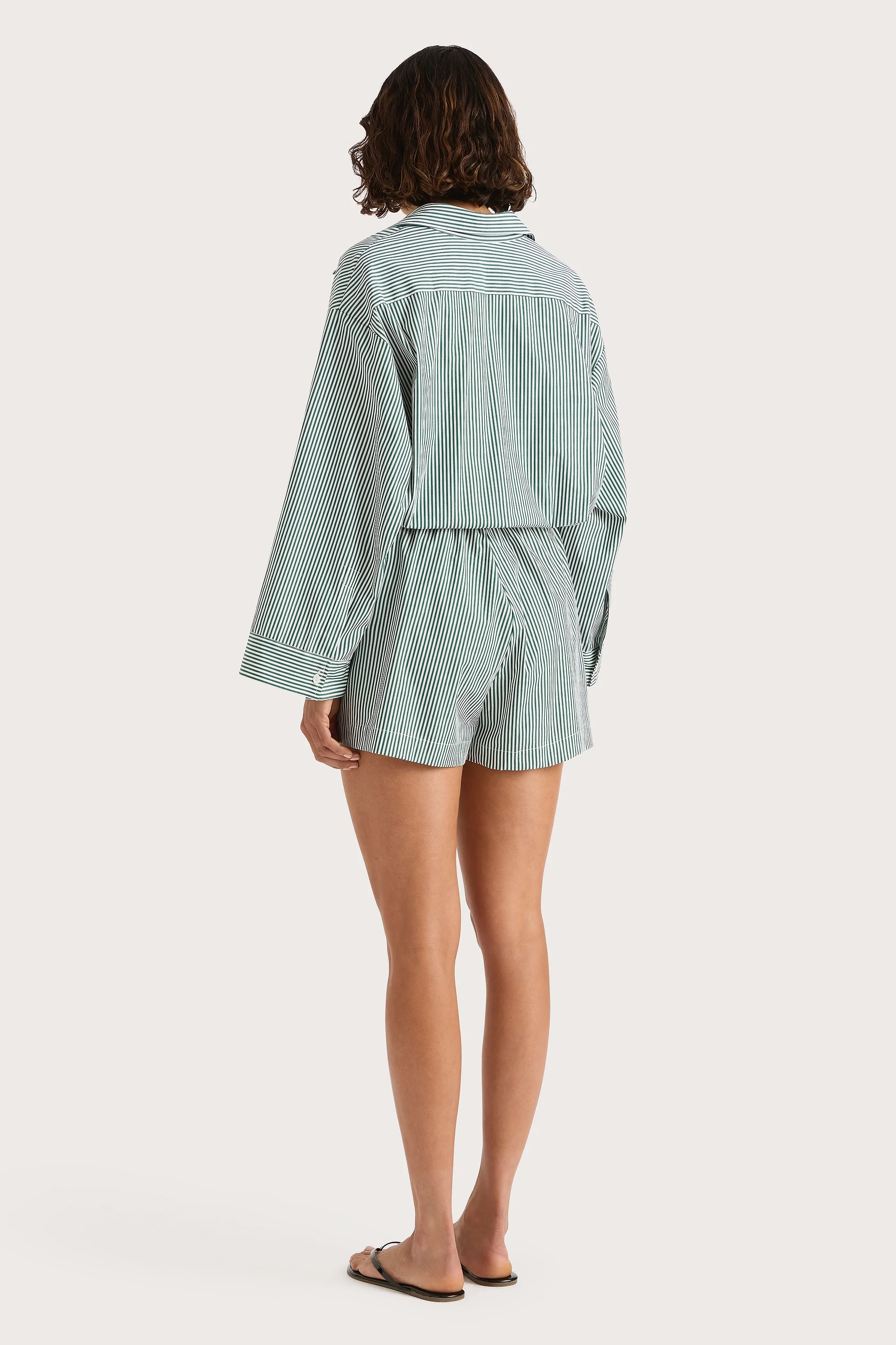 Freja Playsuit Green Stripe - Final Sale - Image 6