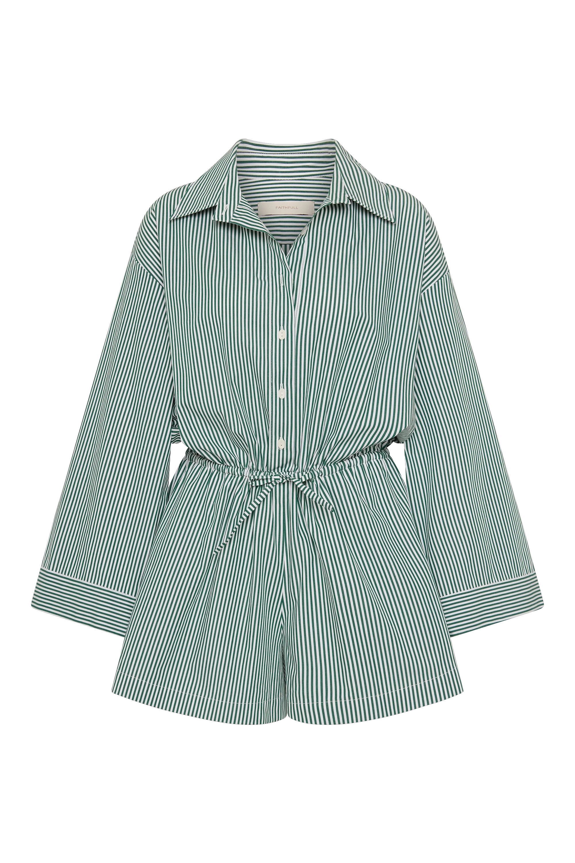 Freja Playsuit Green Stripe - Final Sale - Image 8