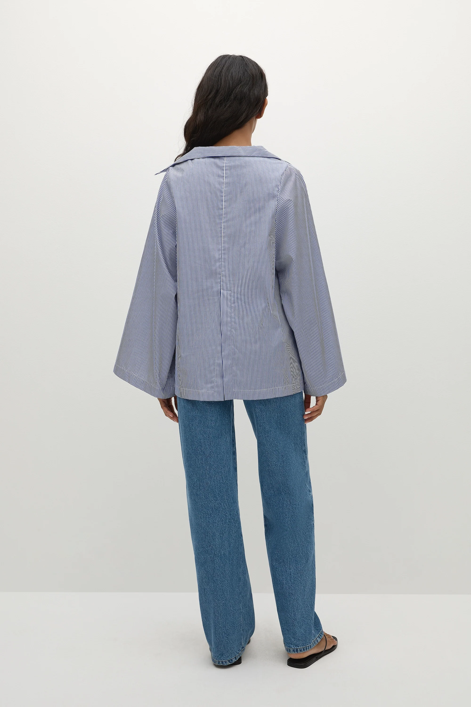 Gaia Top Helle Stripe Vintage Navy - Image 6