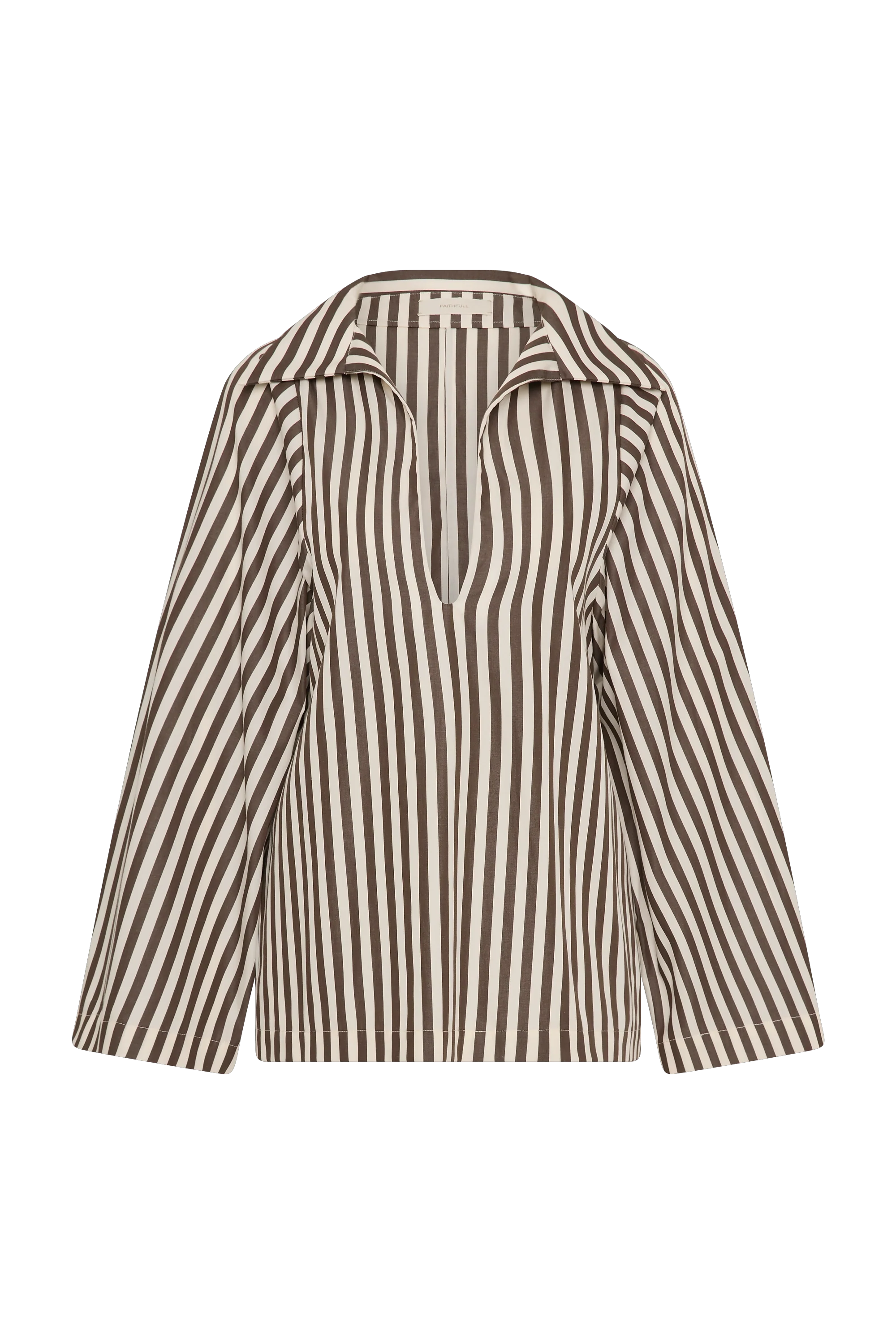 Gaia Top Norway Stripe Espresso - Final Sale - Image 6