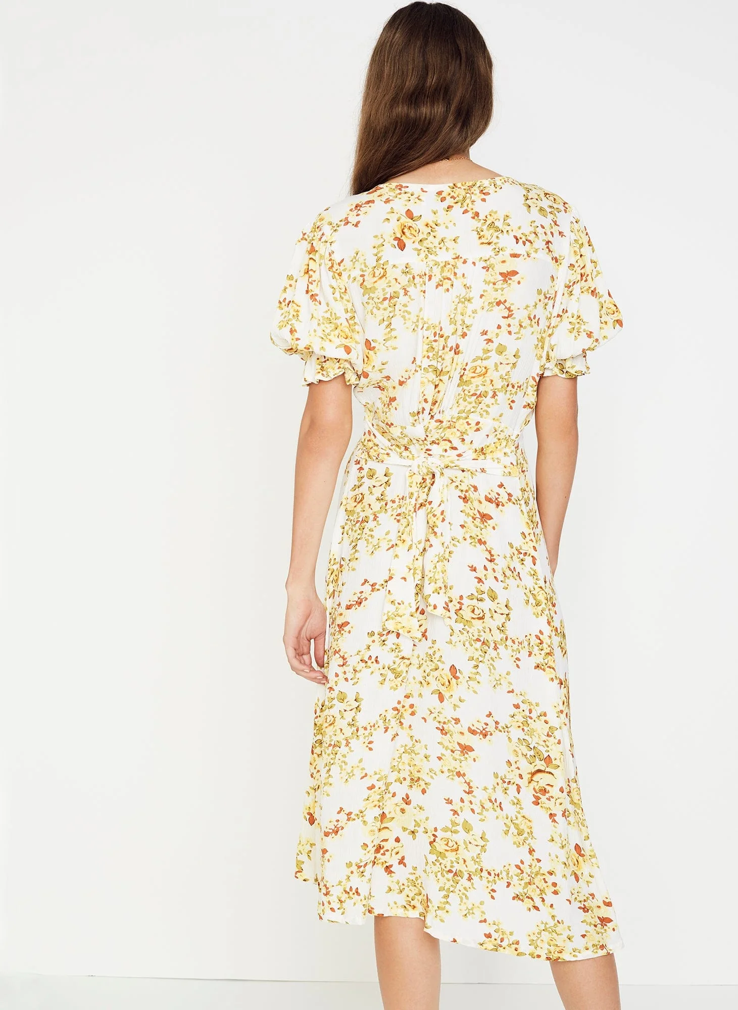 Goldie Floral Off White Rafa Midi Dress  - Final Sale - Image 5