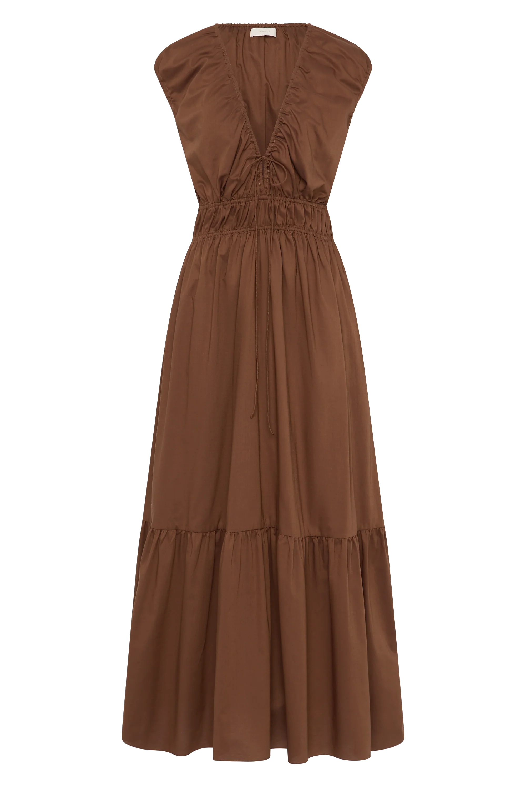 Hedda Maxi Dress Chestnut Brown - Final Sale - Image 6