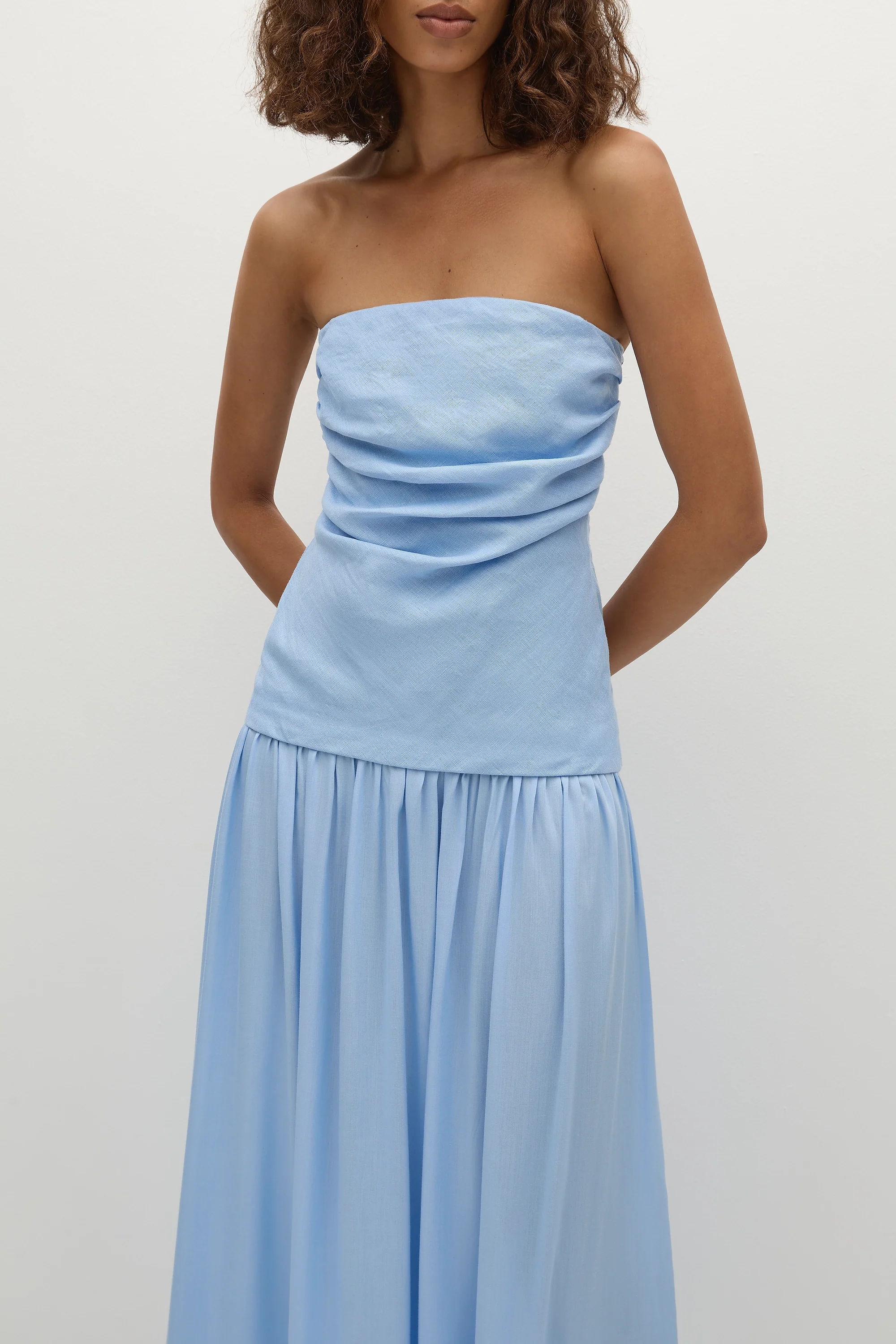 Hedy Maxi Dress Mineral Blue - Image 2