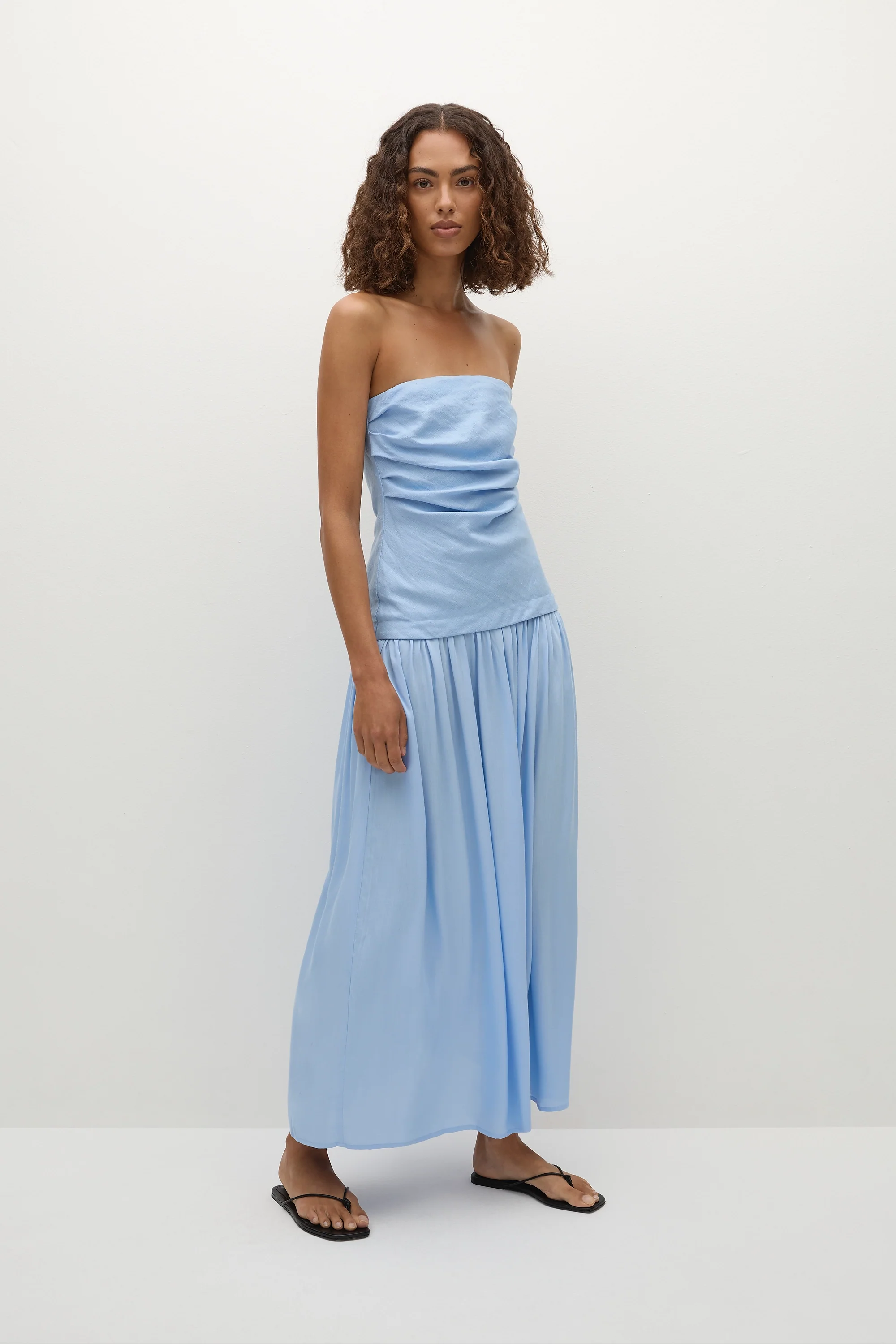 Hedy Maxi Dress Mineral Blue - Image 3