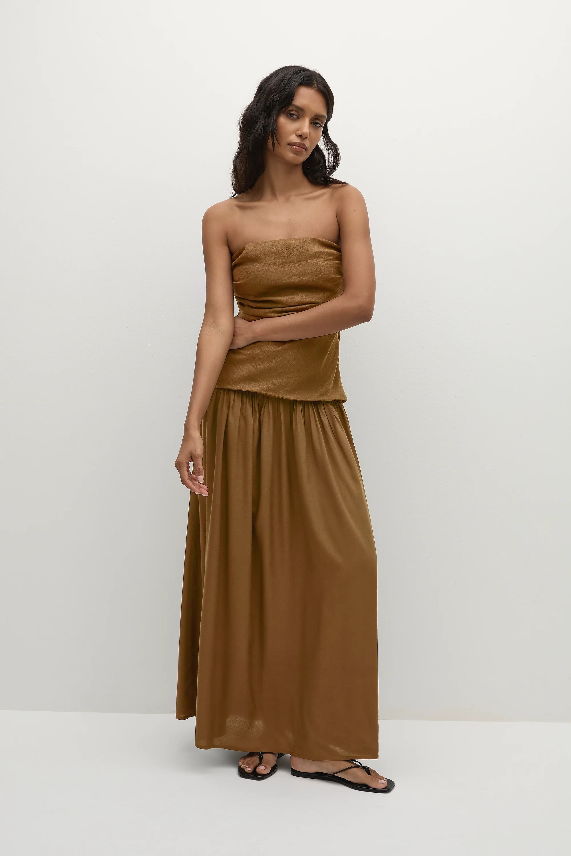 Hedy Maxi Dress Tobacco