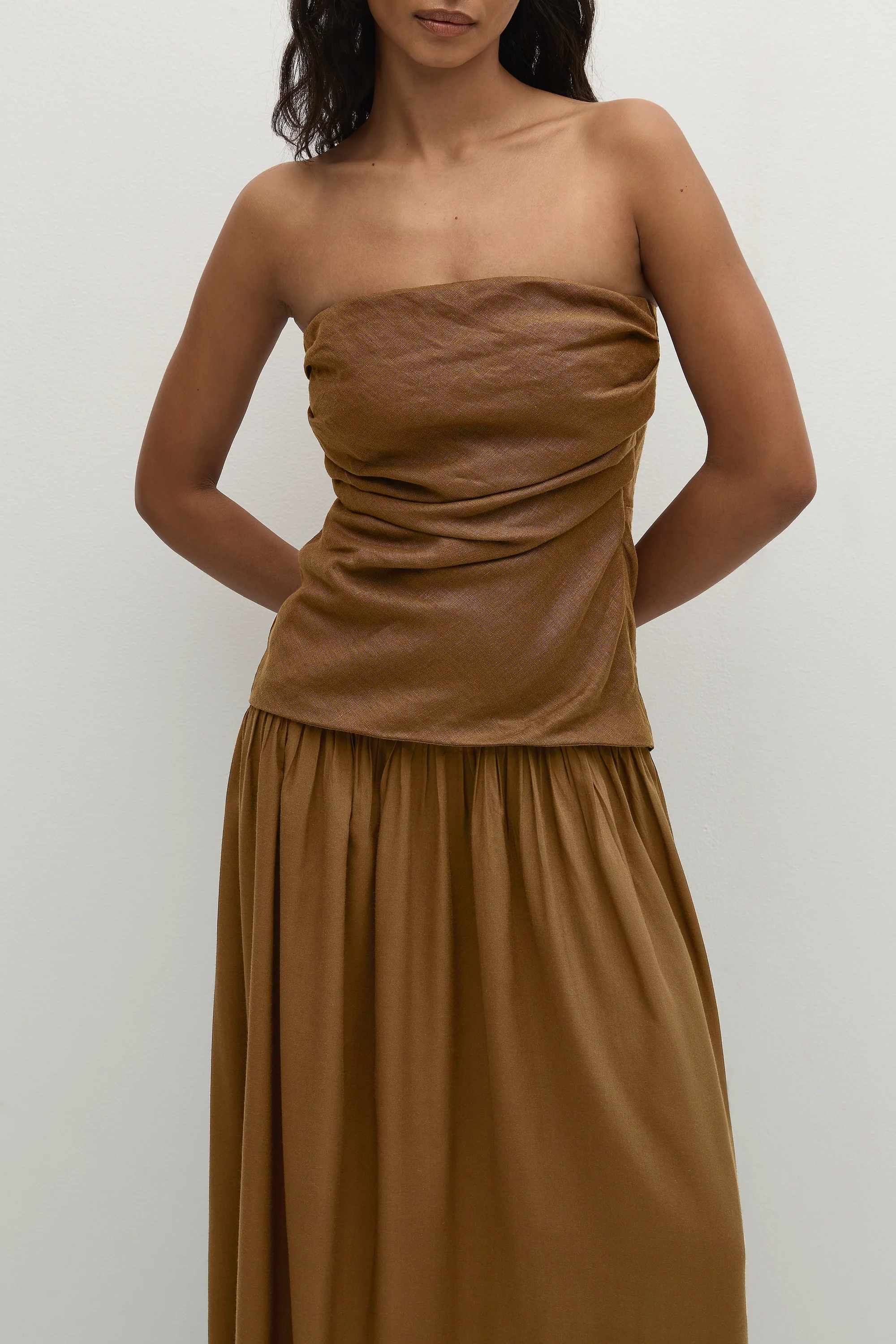 Hedy Maxi Dress Tobacco - Image 2