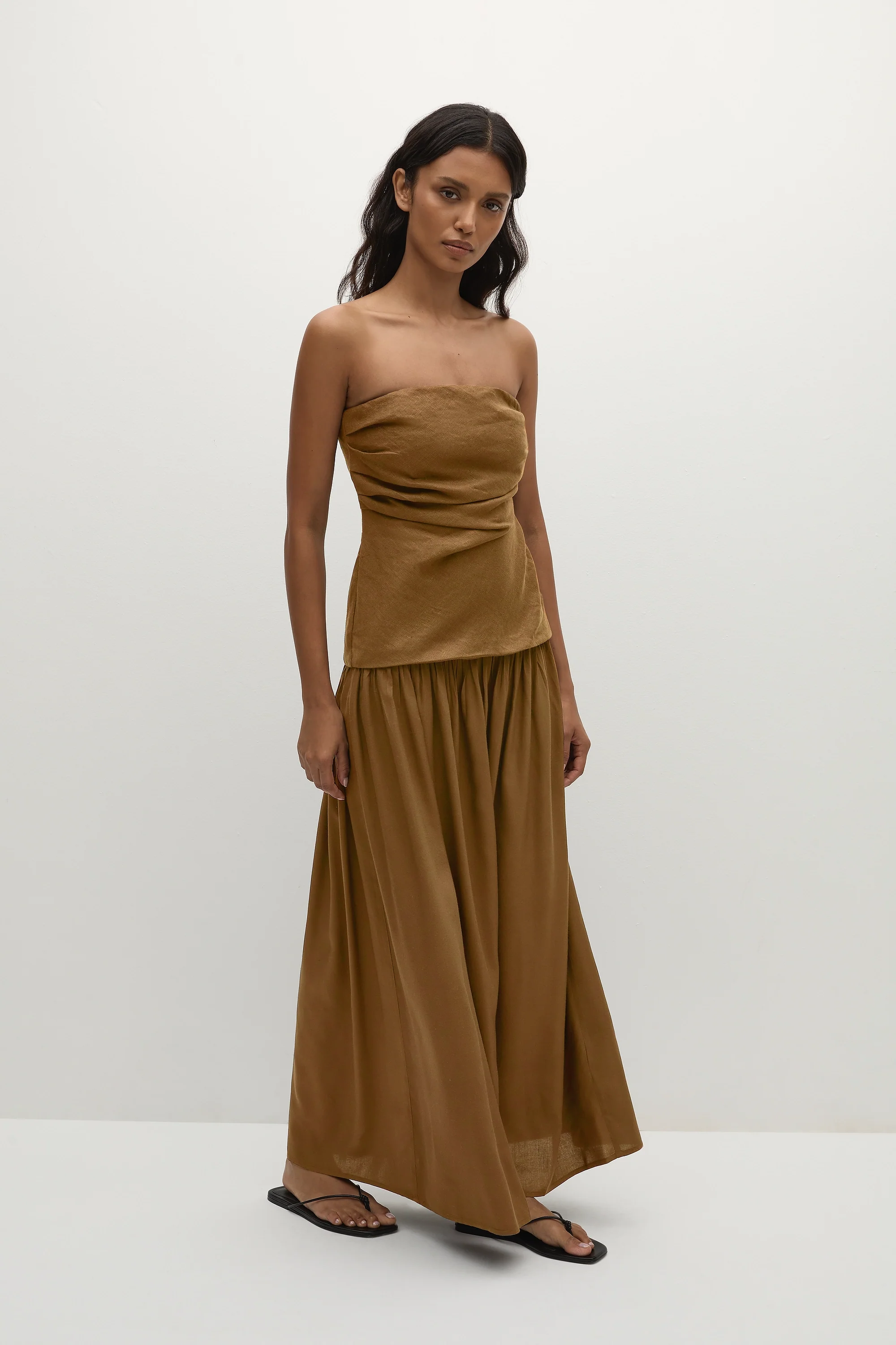 Hedy Maxi Dress Tobacco - Image 3
