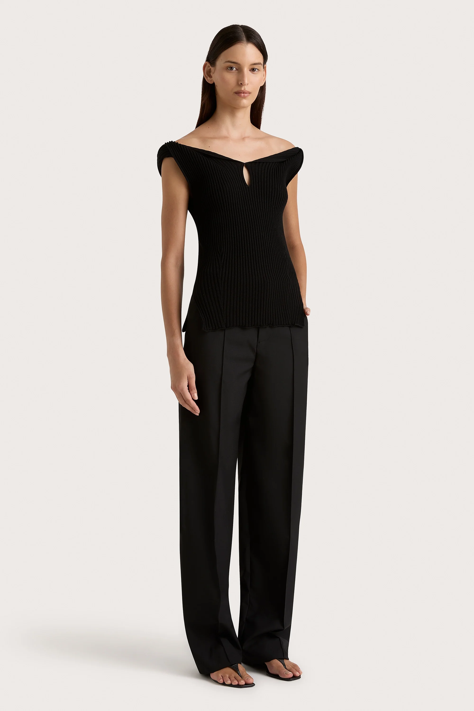 Heidi Knit Top Black - Final Sale - Image 3
