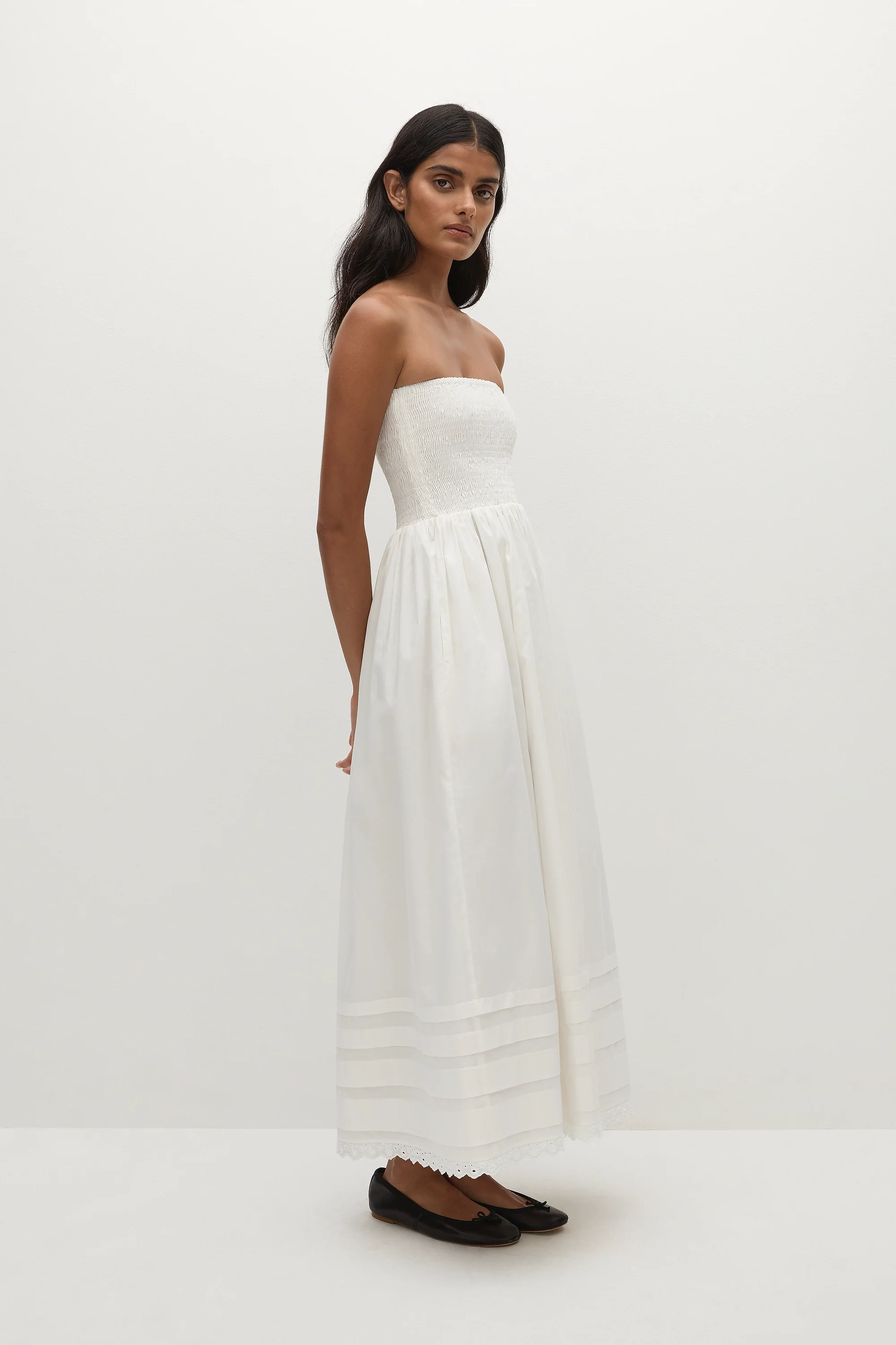 Iben Midi Dress White - Final Sale - Image 3