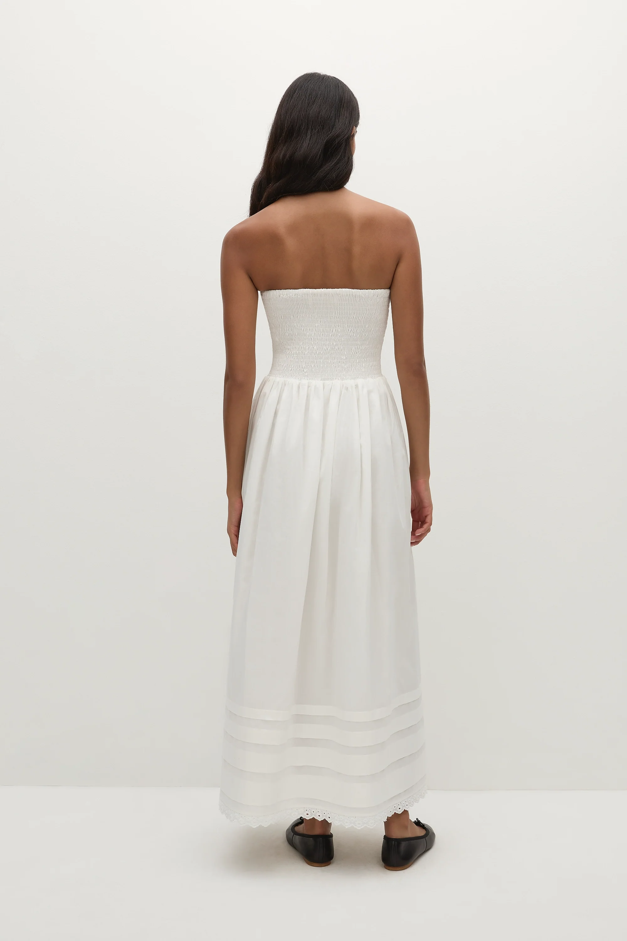 Iben Midi Dress White - Final Sale - Image 4