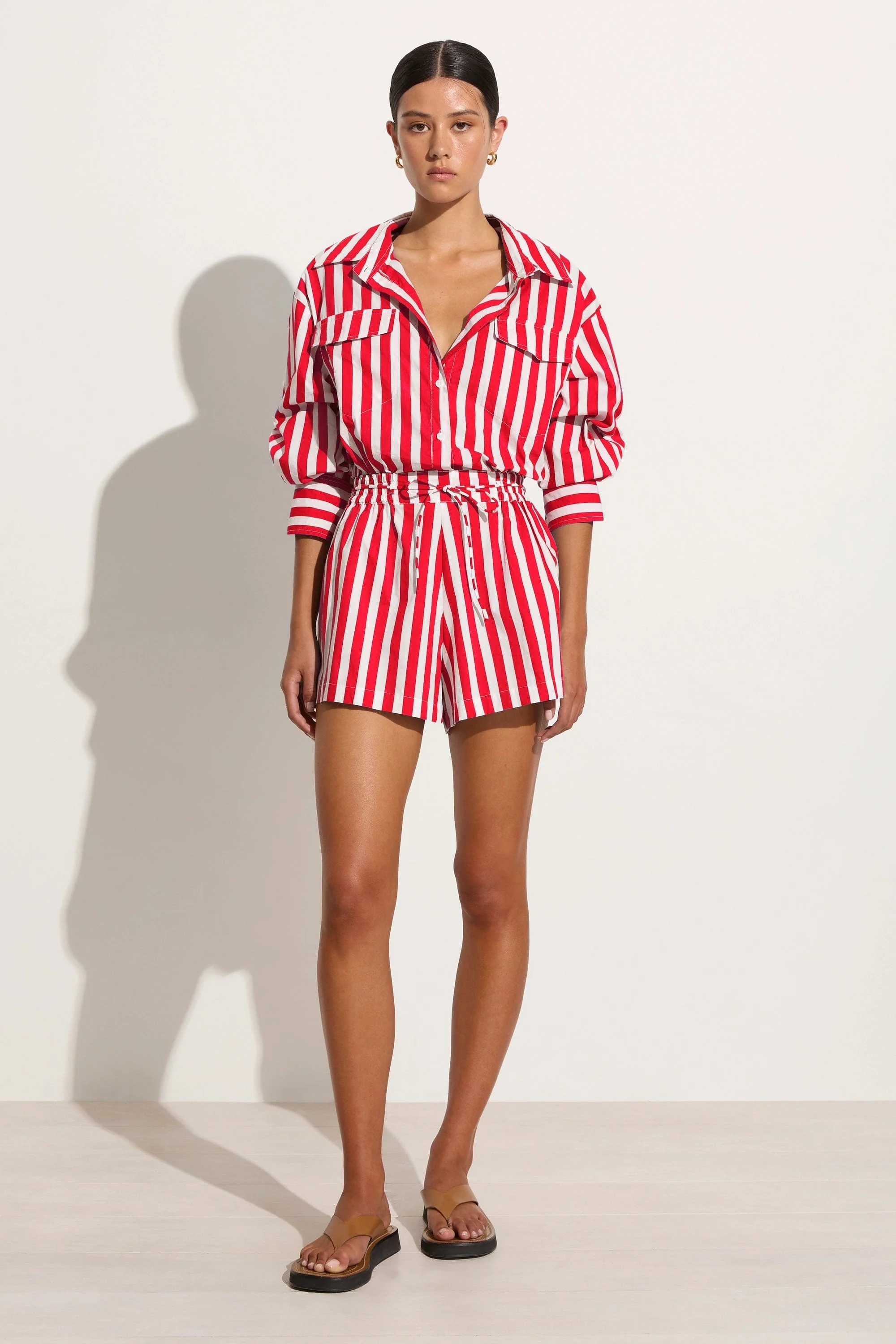 Isole Playsuit Bayou Stripe Red - Final Sale - Image 4