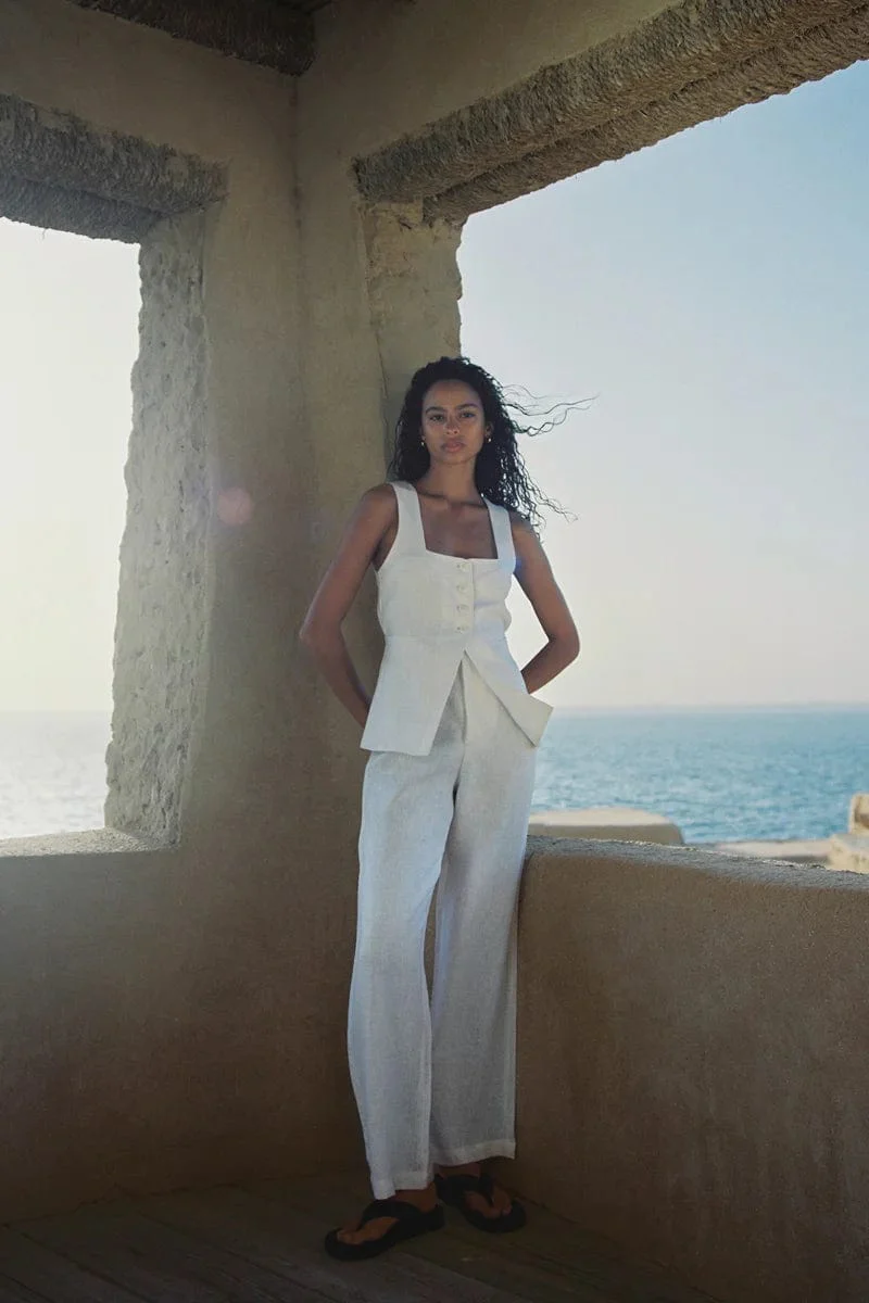 Isotta Pant White - Final Sale - Image 2