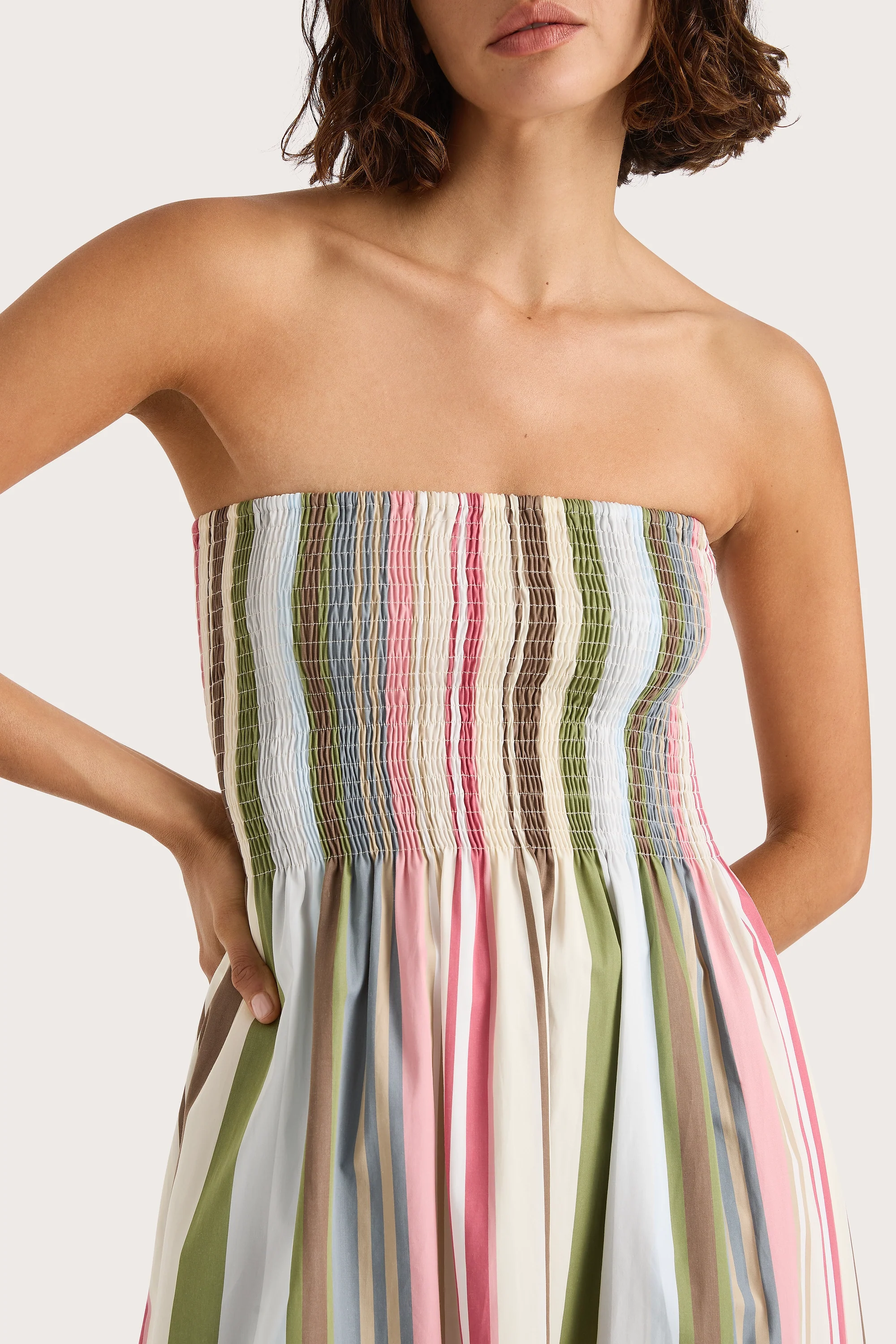 Jamie Midi Dress Meleu Stripe Multi - Final Sale - Image 5