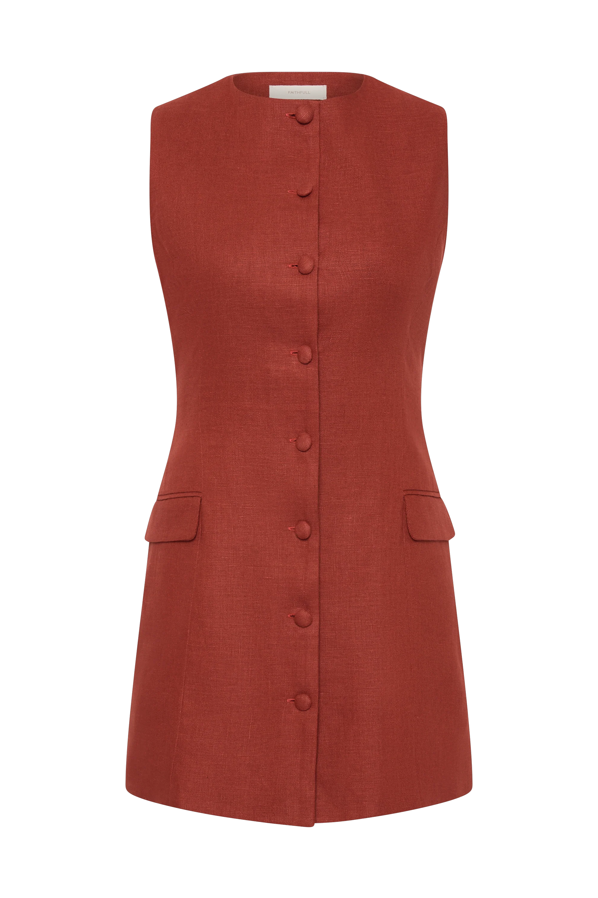Jane Mini Dress Garnet - Final Sale - Image 7