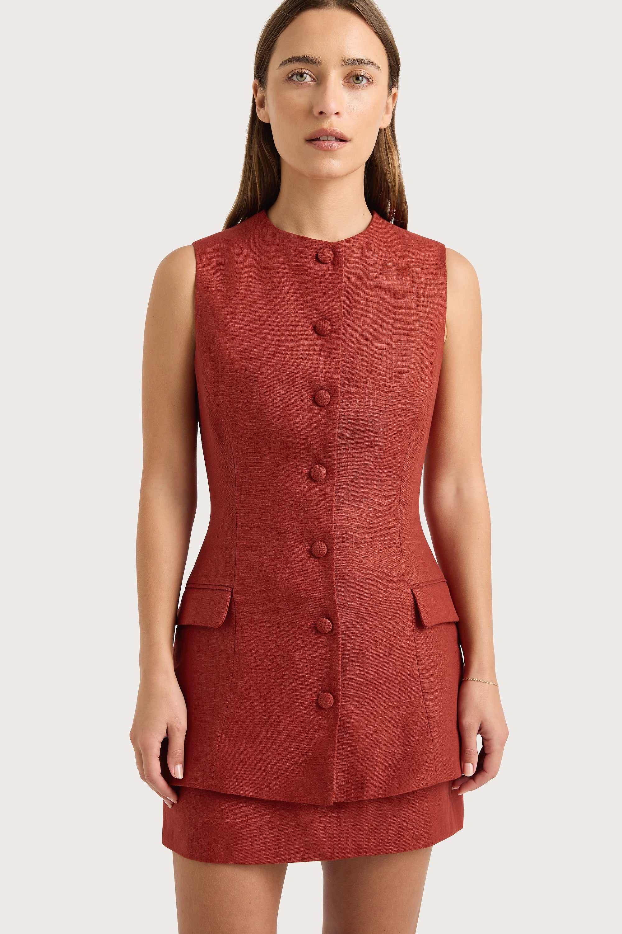 Jane Mini Skirt Garnet - Final Sale - Image 6