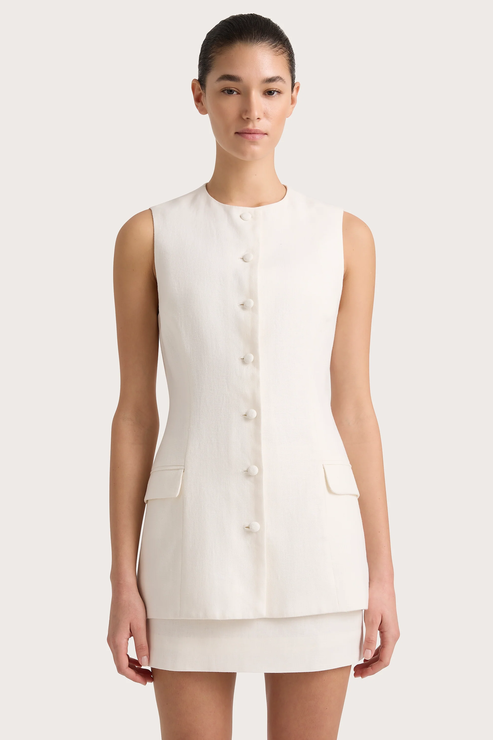 Jane Vest White - Final Sale - Image 3
