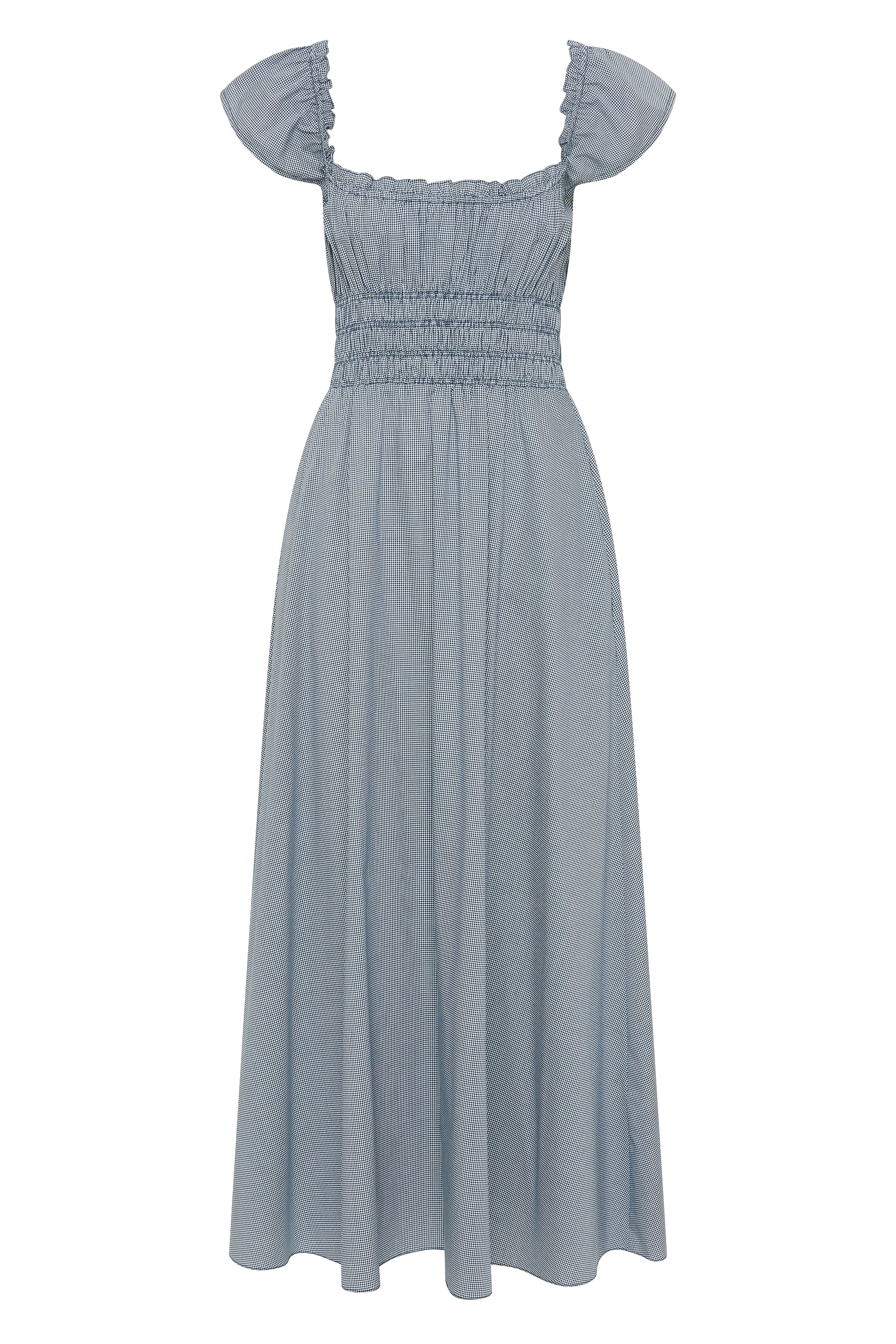 Janne Midi Dress Hanne Gingham Vintage Navy - Final Sale - Image 6
