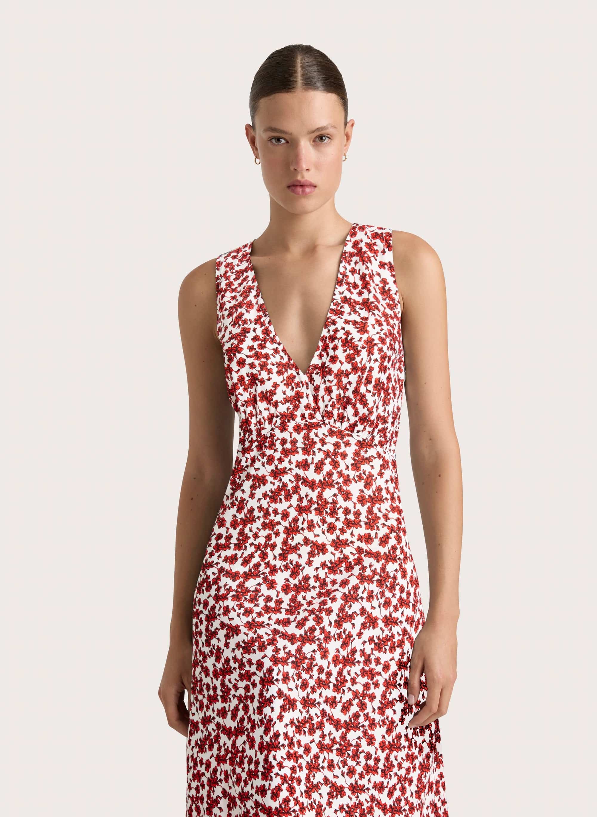 Jardin Midi Dress Leilani Red - Final Sale - Image 3
