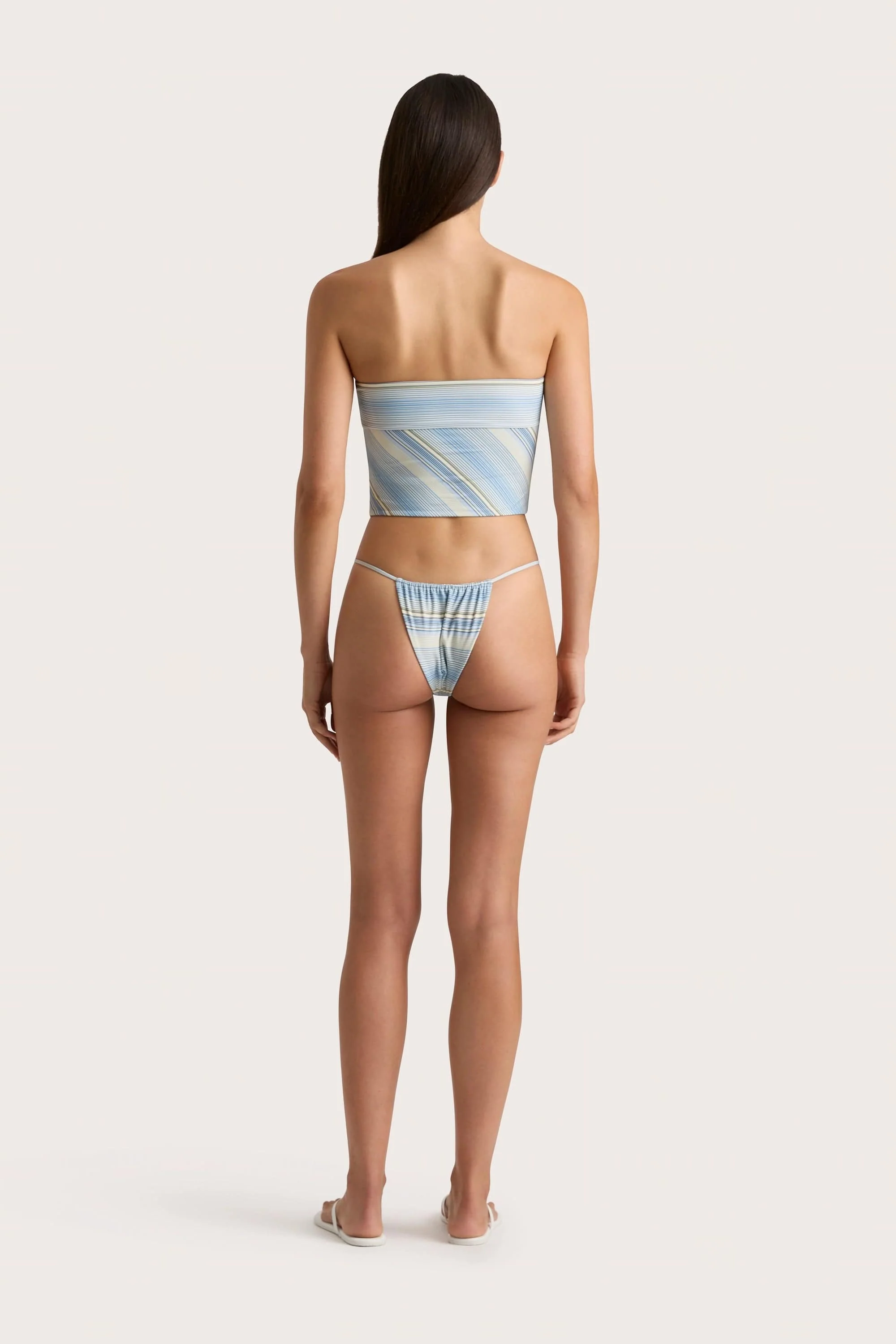 Jean Swim Top Futura Stripe Sky Blue - Final Sale - Image 4