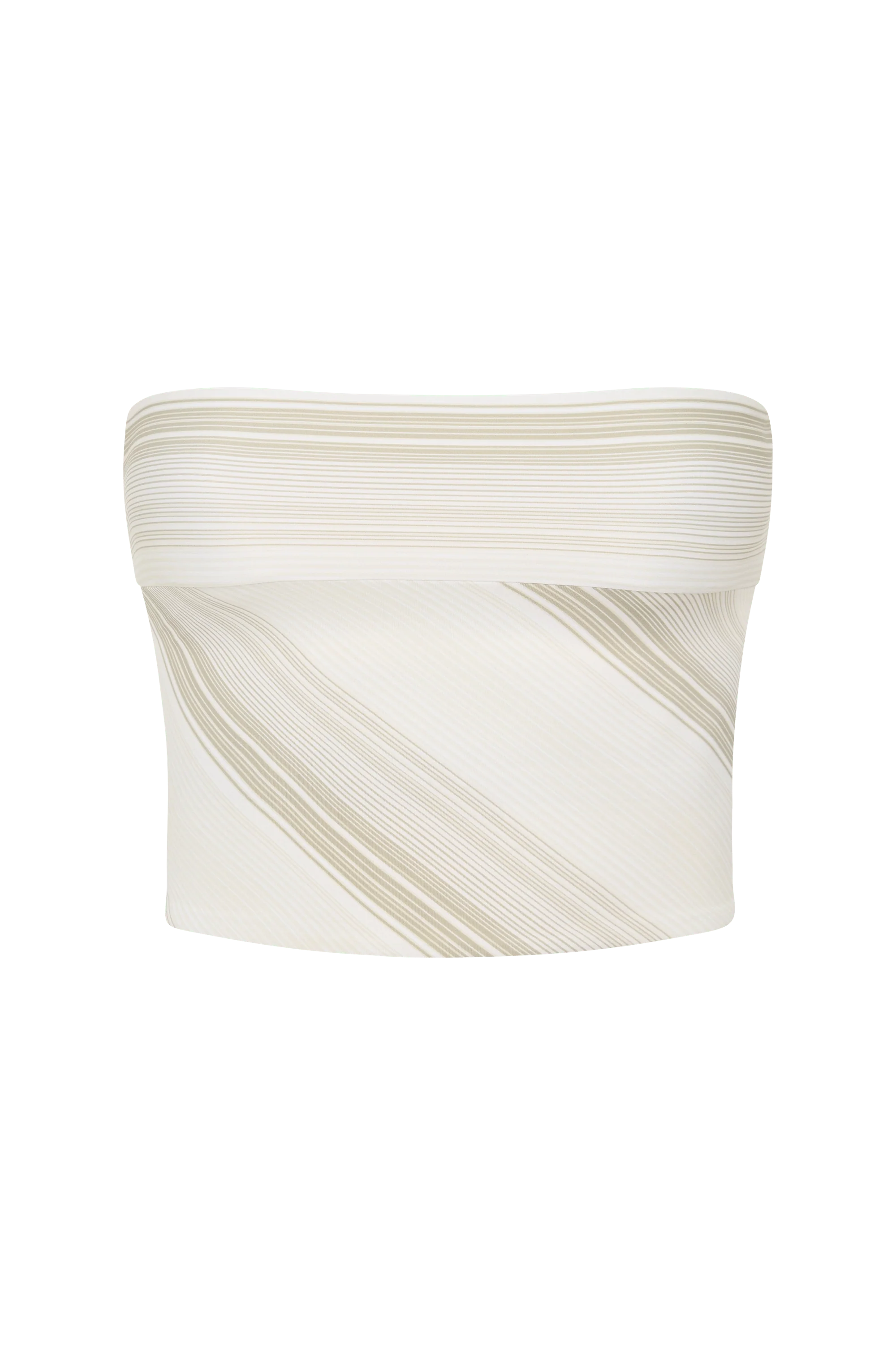 Jean Swim Top Futura Stripe Taupe - Final Sale - Image 6