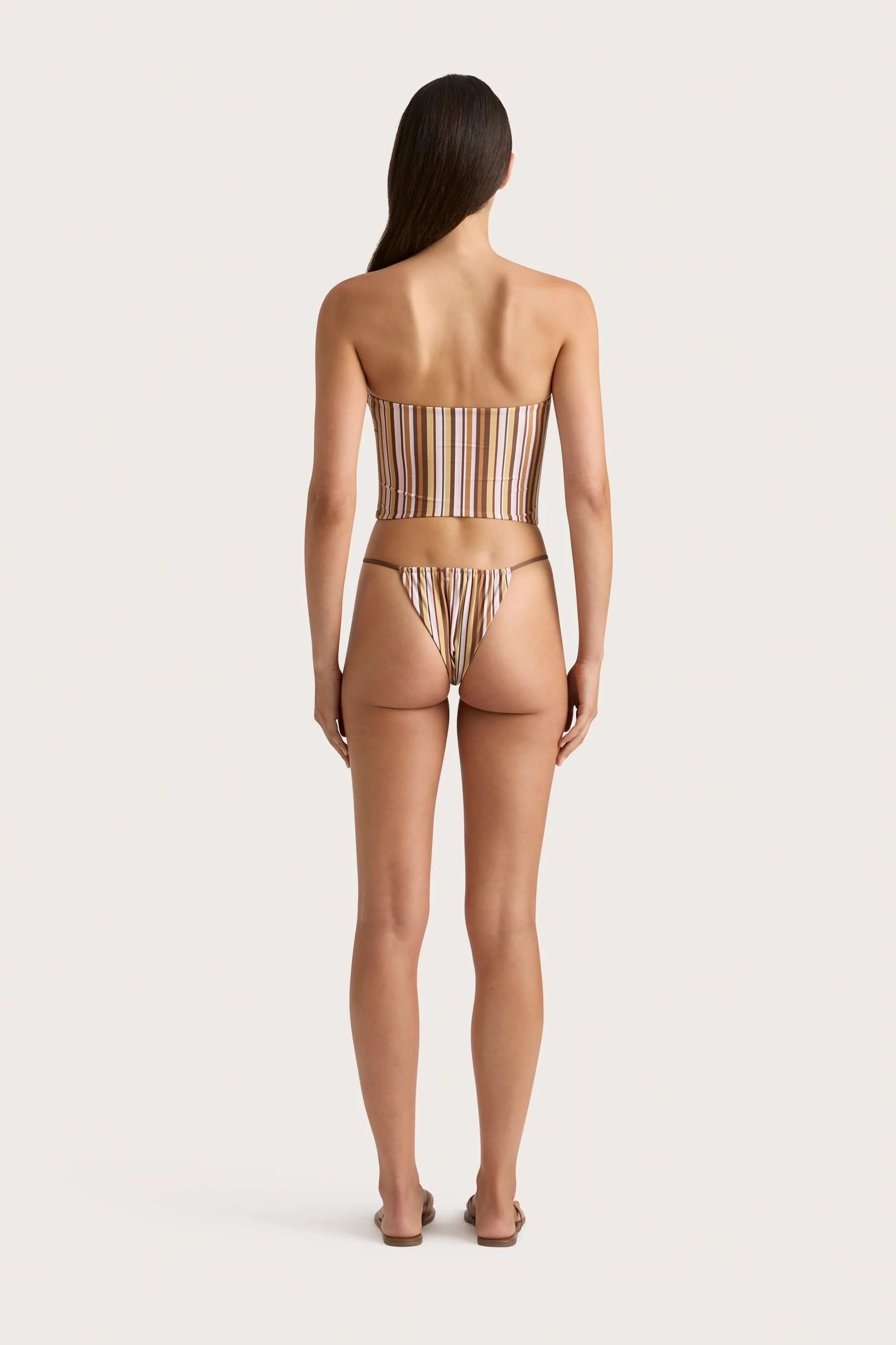 Jean Swim Top Terracotta Stripe - Final Sale - Image 4