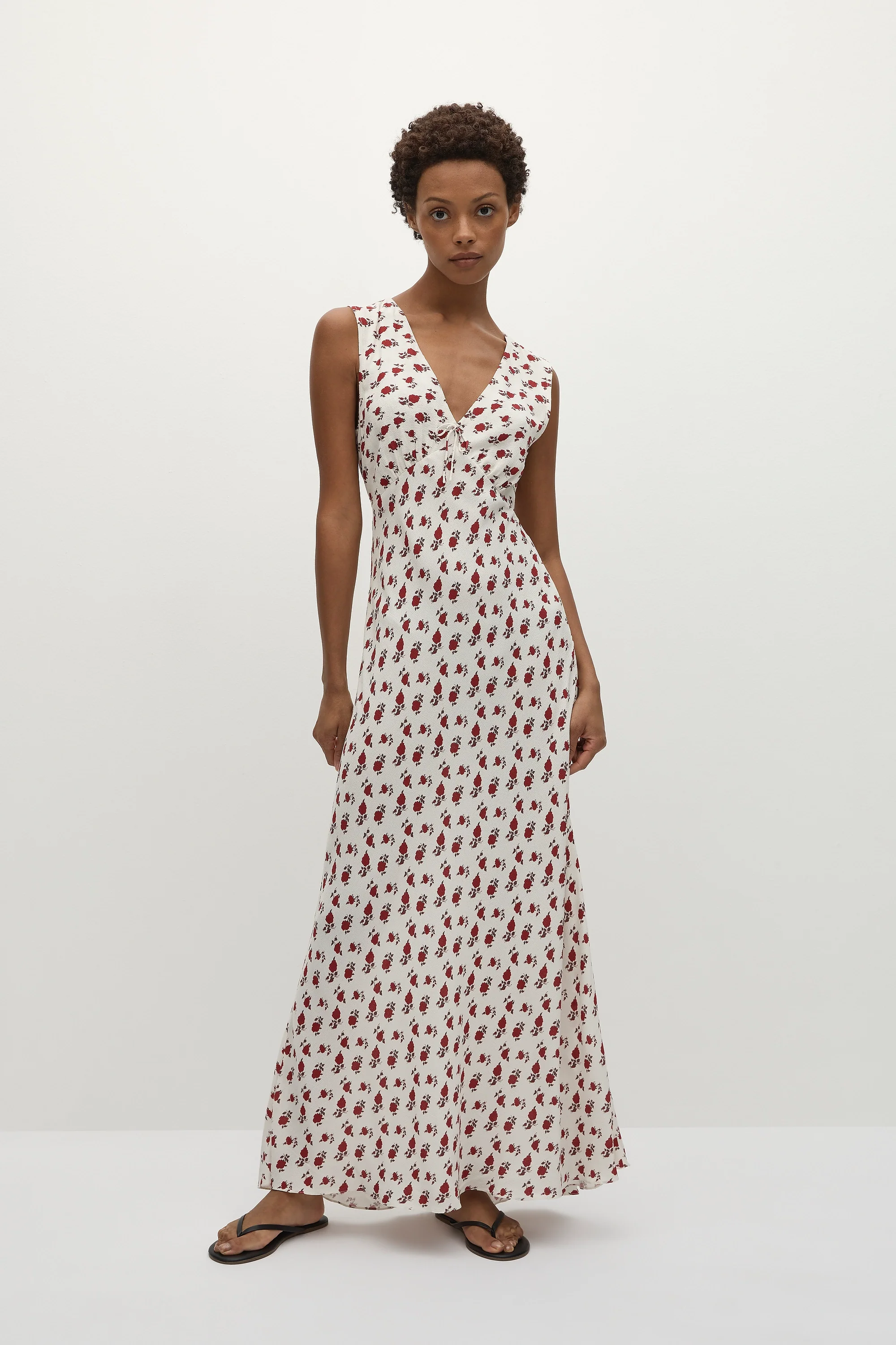 Josephine Maxi Dress Hazy Rose Deep Red - Final Sale