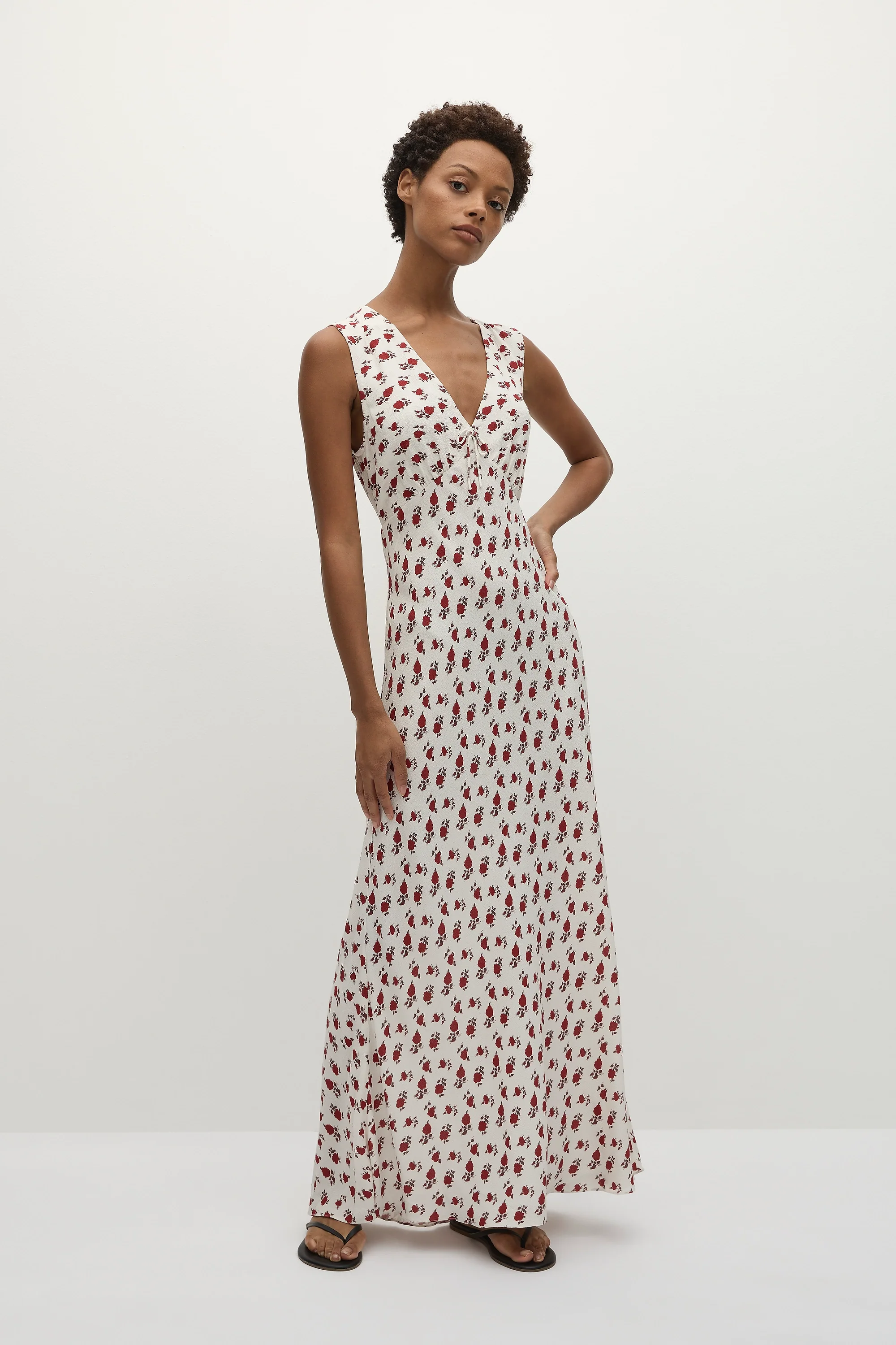 Josephine Maxi Dress Hazy Rose Deep Red - Final Sale - Image 3