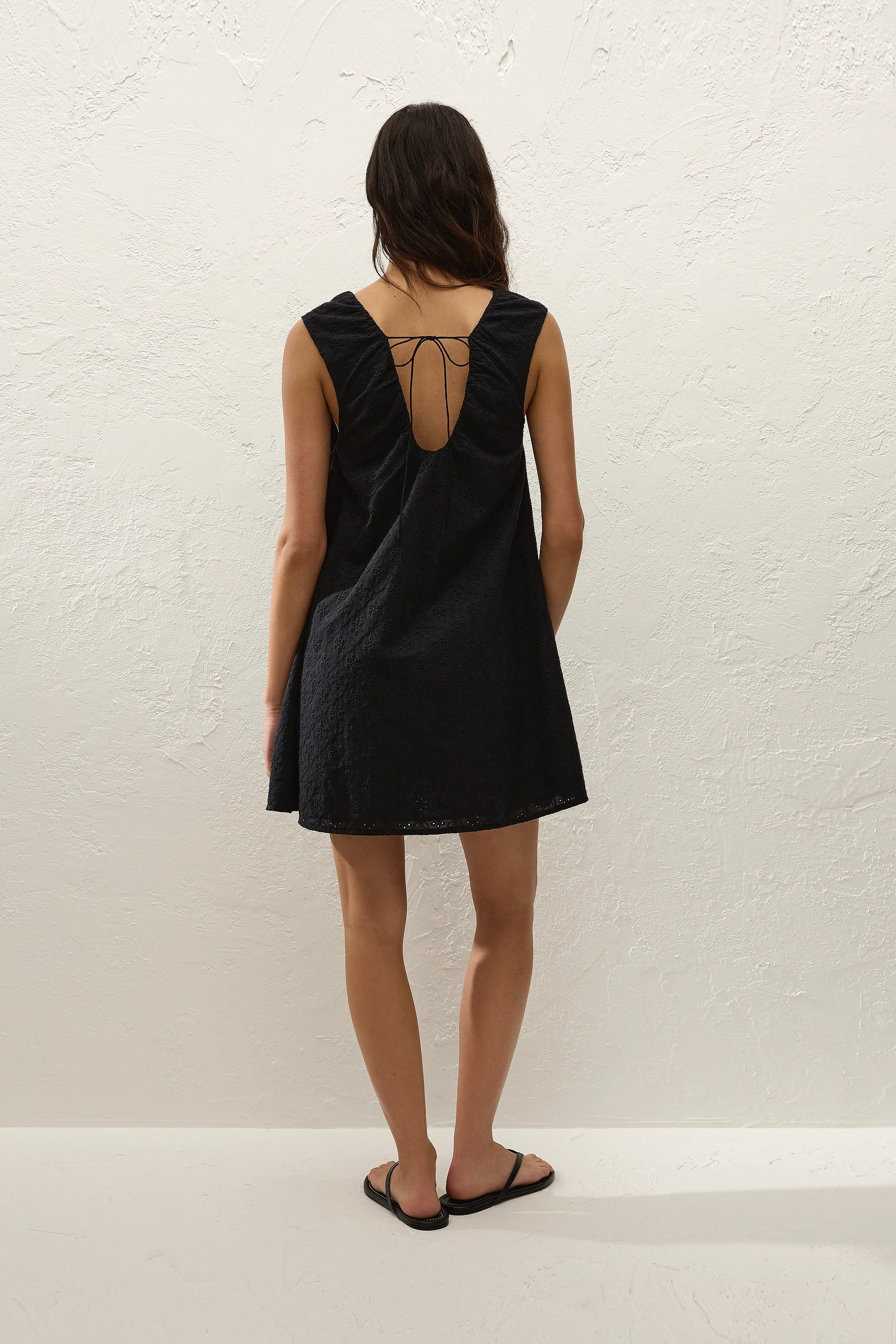 Juana Mini Dress Valentina Broderie Black - Image 4