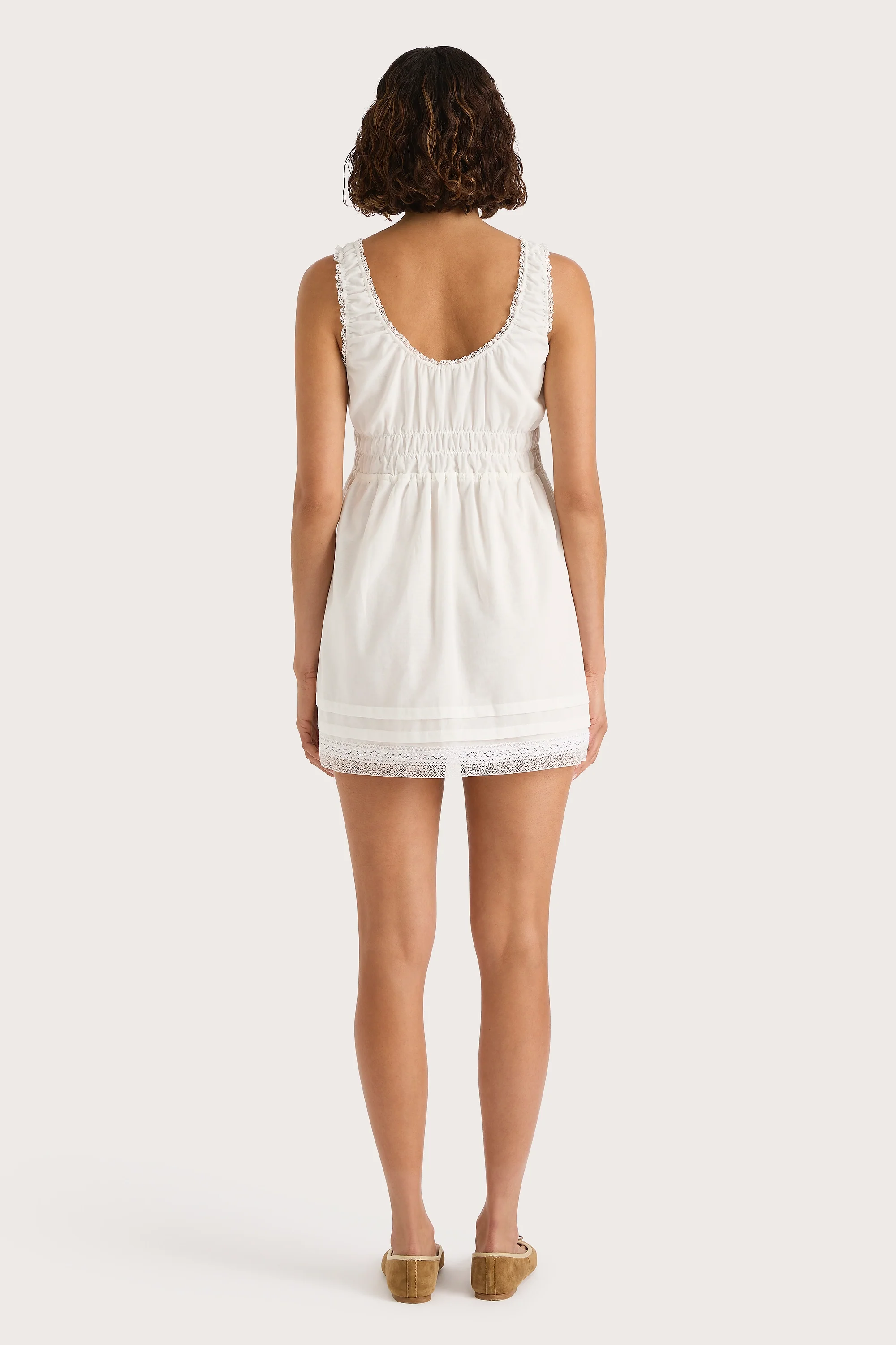 Juliet Mini Dress White - Final Sale - Image 5