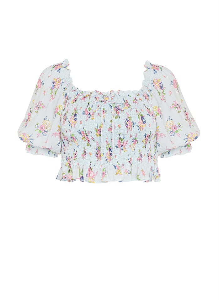 Isadora Top Juliette Floral Blue - Final Sale - Image 6