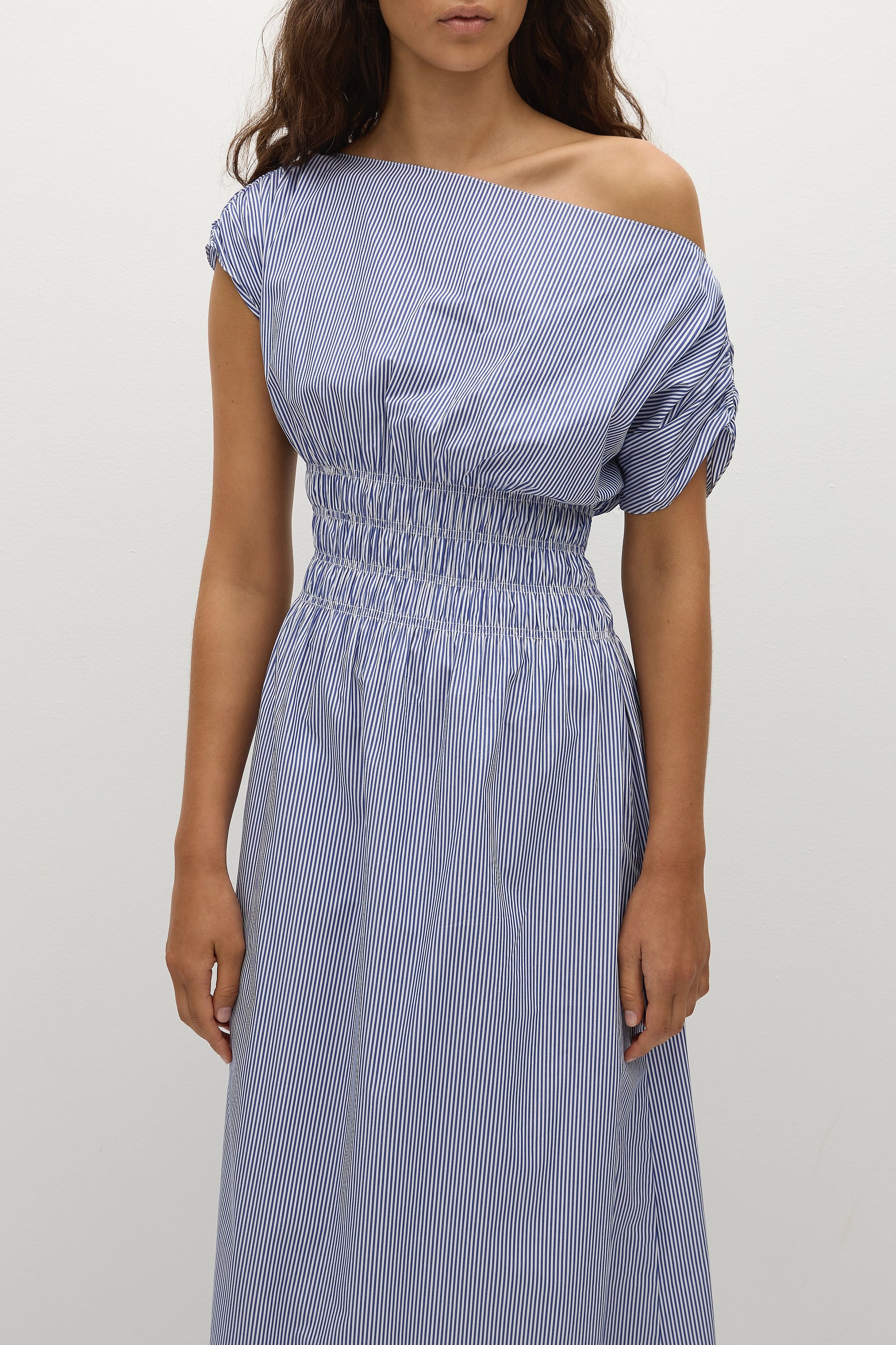 Kara Maxi Dress Helle Stripe Vintage Navy - Image 2