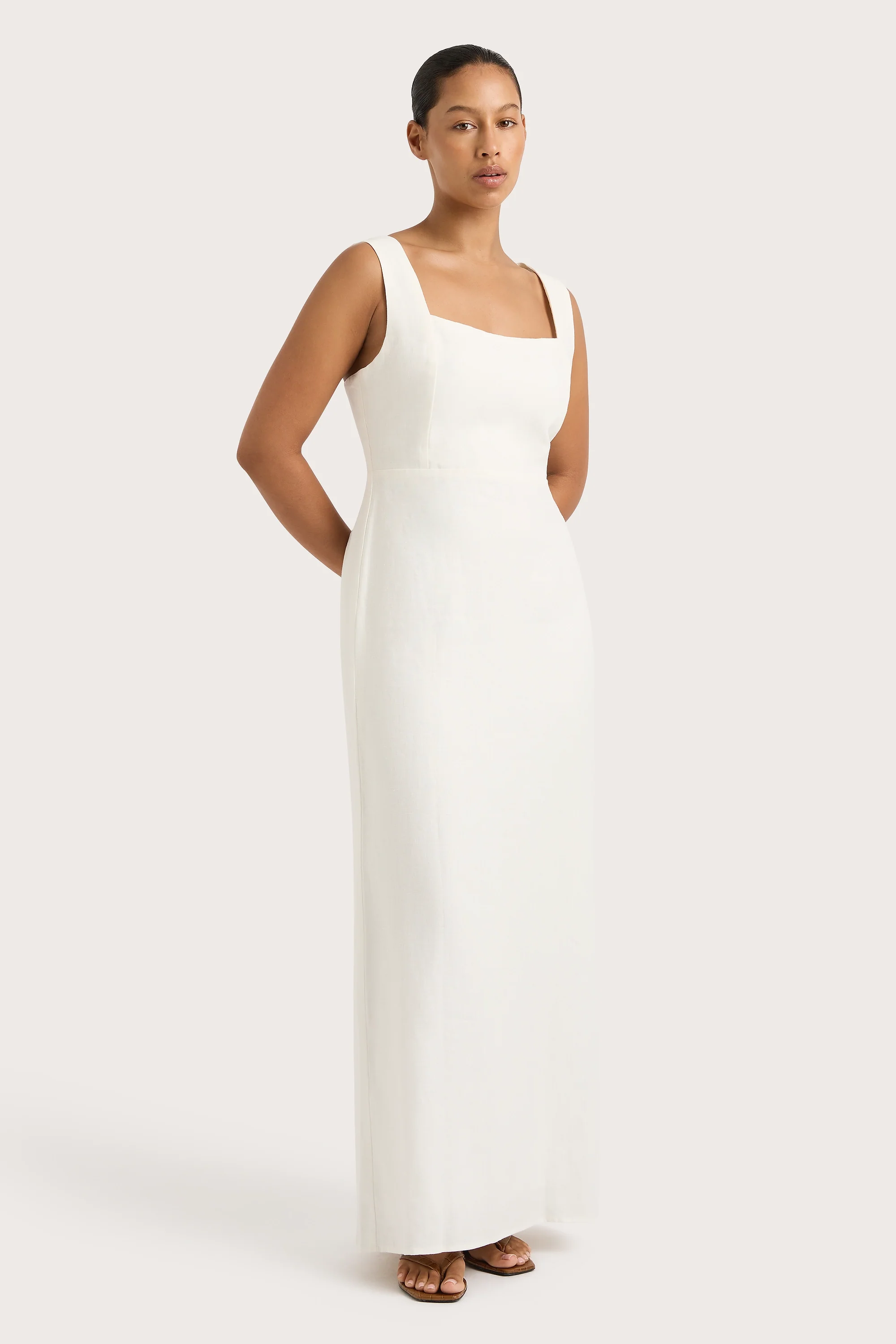Lais Midi Dress White - Final Sale - Image 2