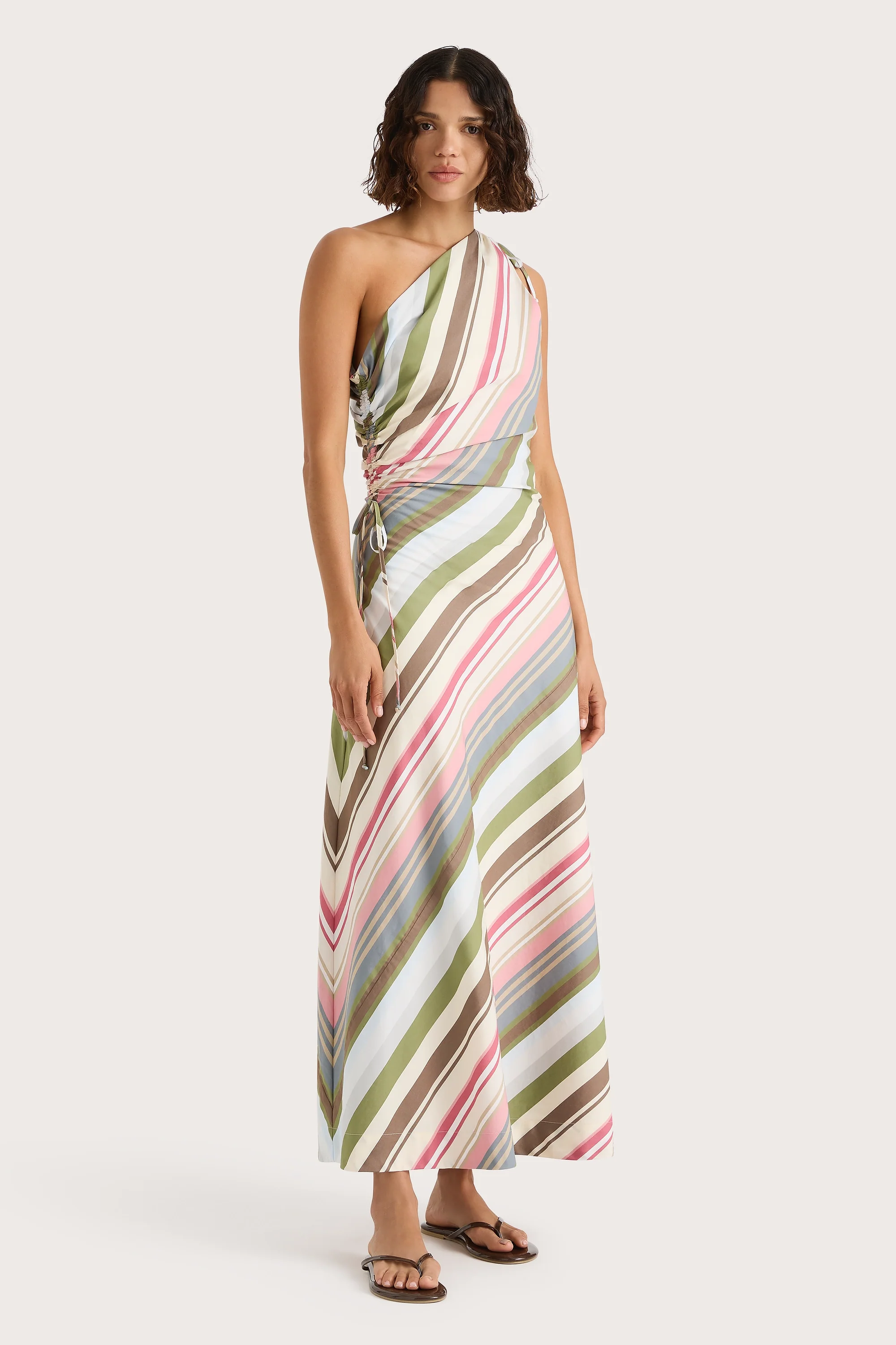 Laureles Maxi Dress Meleu Stripe Multi - Final Sale - Image 4