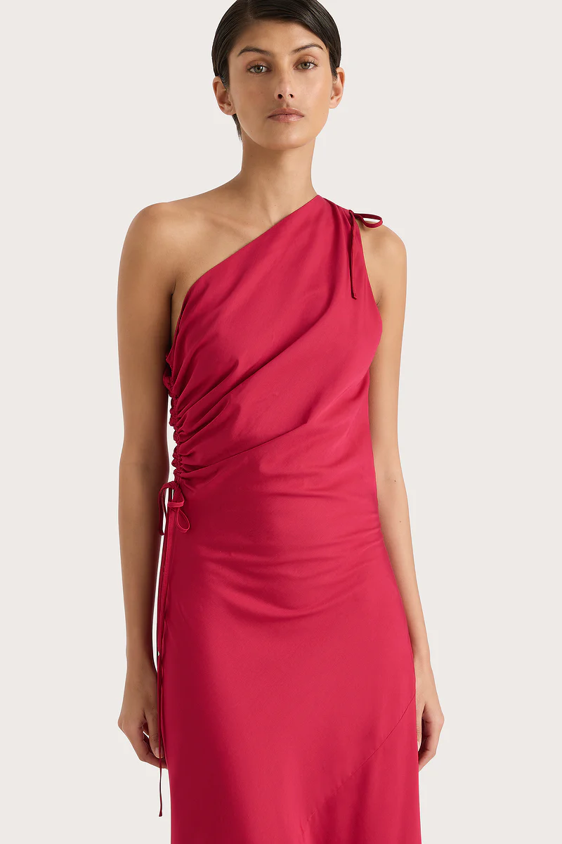 Laureles Maxi Dress Raspberry - Final Sale - Image 2