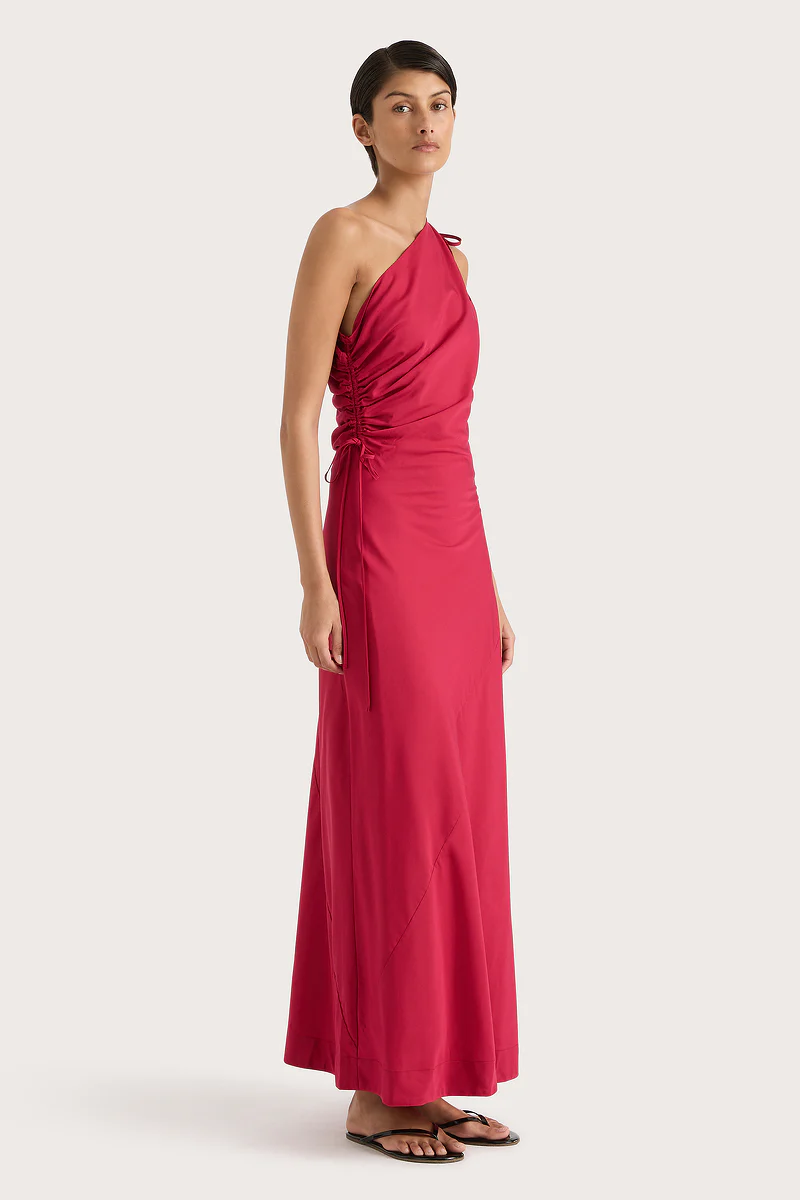 Laureles Maxi Dress Raspberry - Final Sale - Image 3