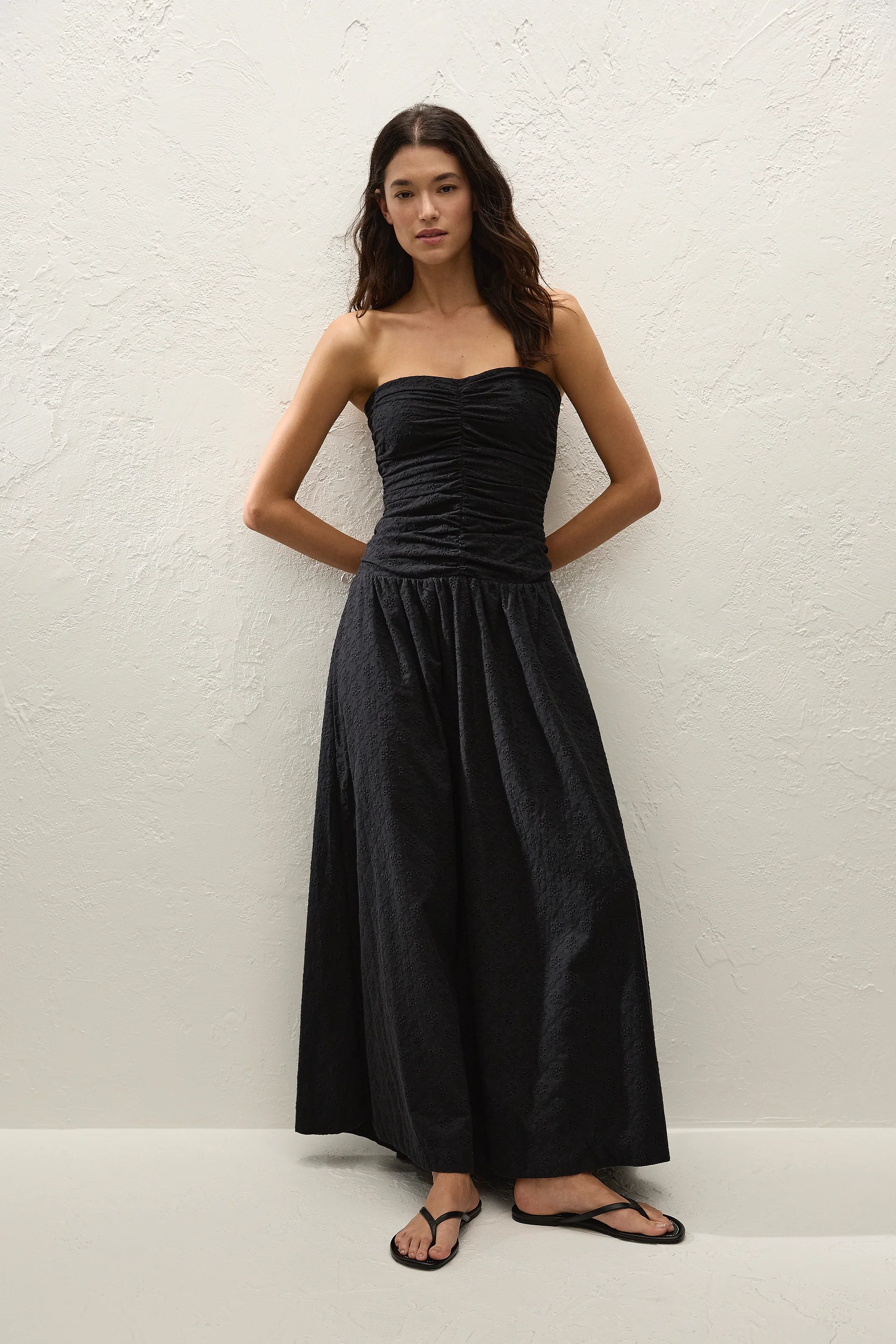 Lia Maxi Dress Valentina Broderie Black - Image 5