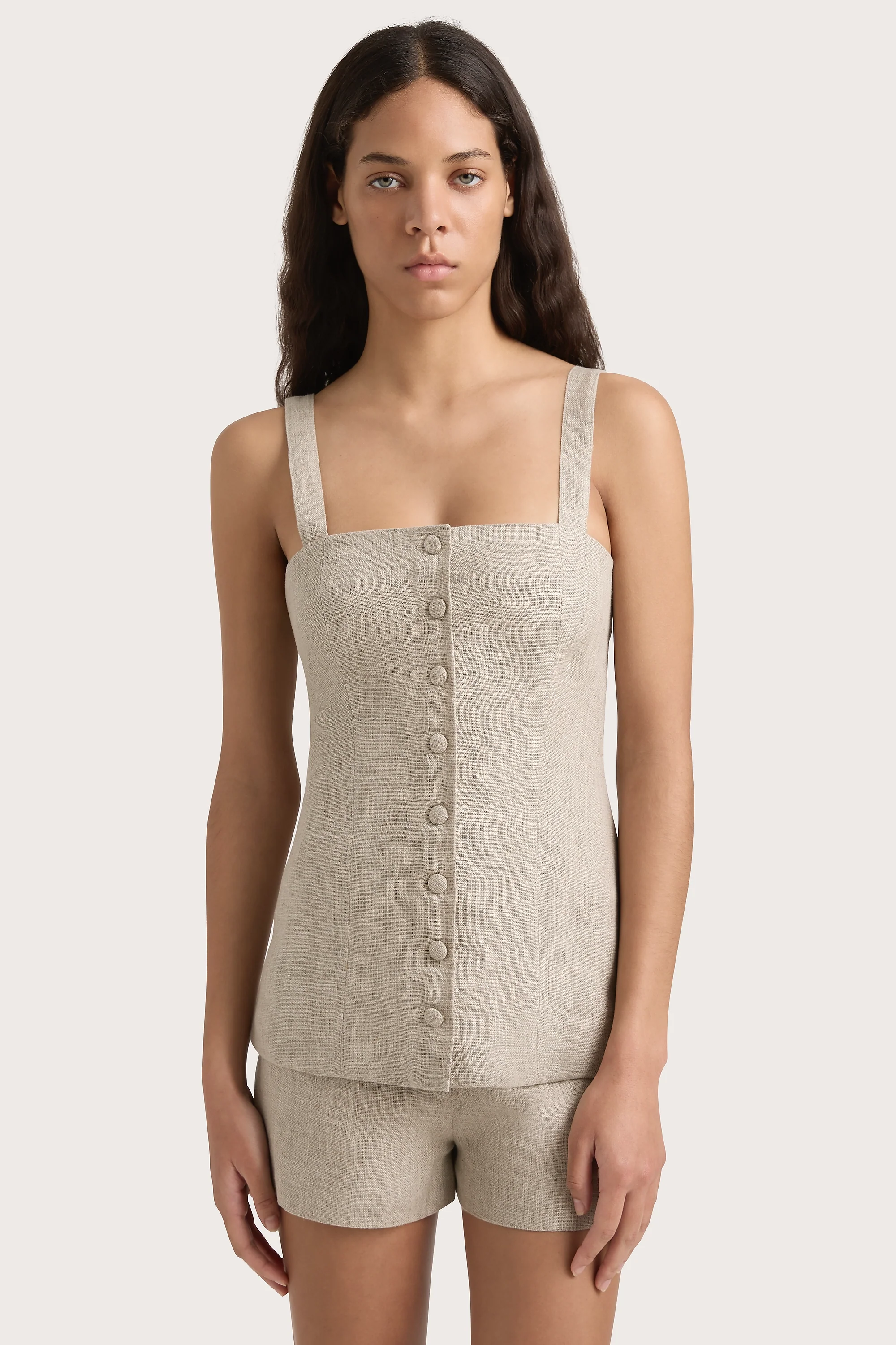 Lila Mini Short Oatmeal - Final Sale - Image 3