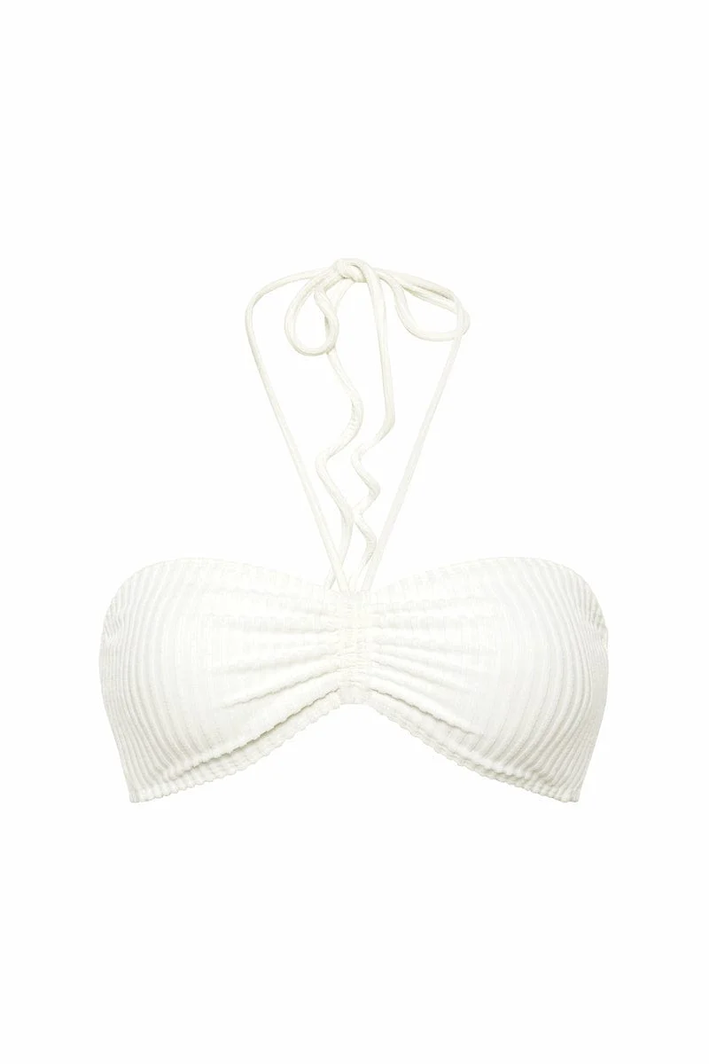 Liu Bikini Top Plain Off White - Final Sale - Image 7
