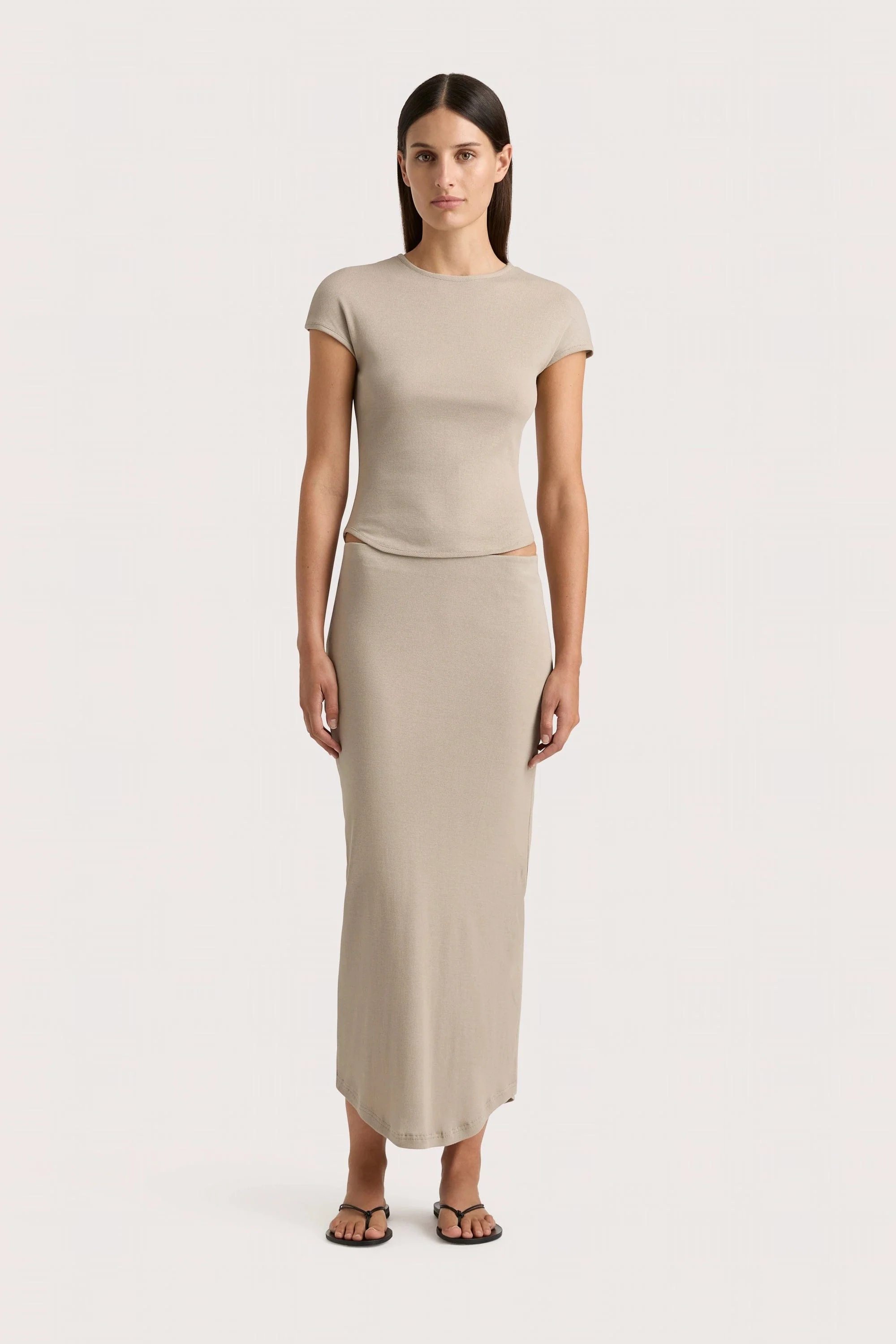 Loire Skirt Taupe - Final Sale