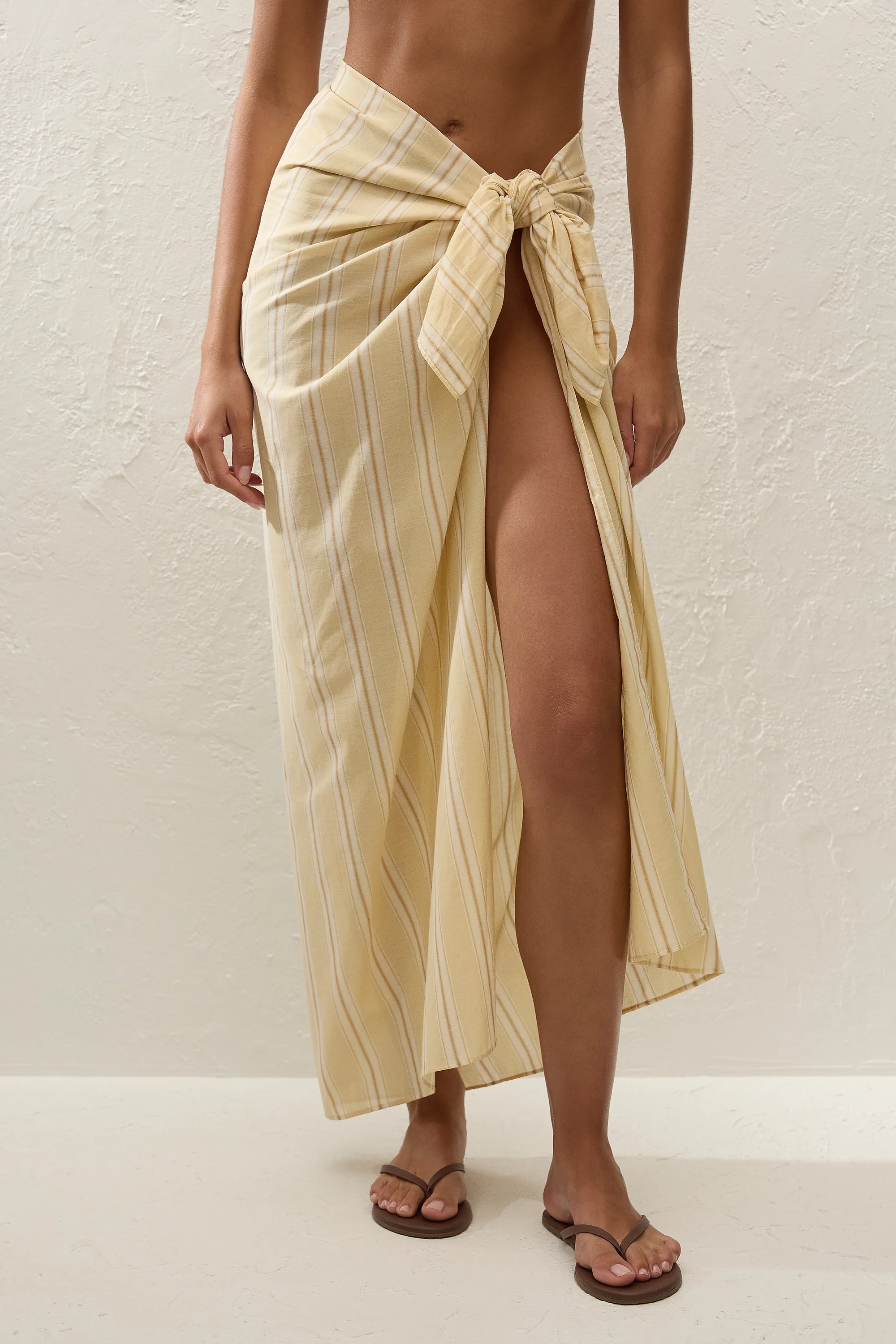 Lomas Pareo Ombre Stripe Faded Mustard - Image 3