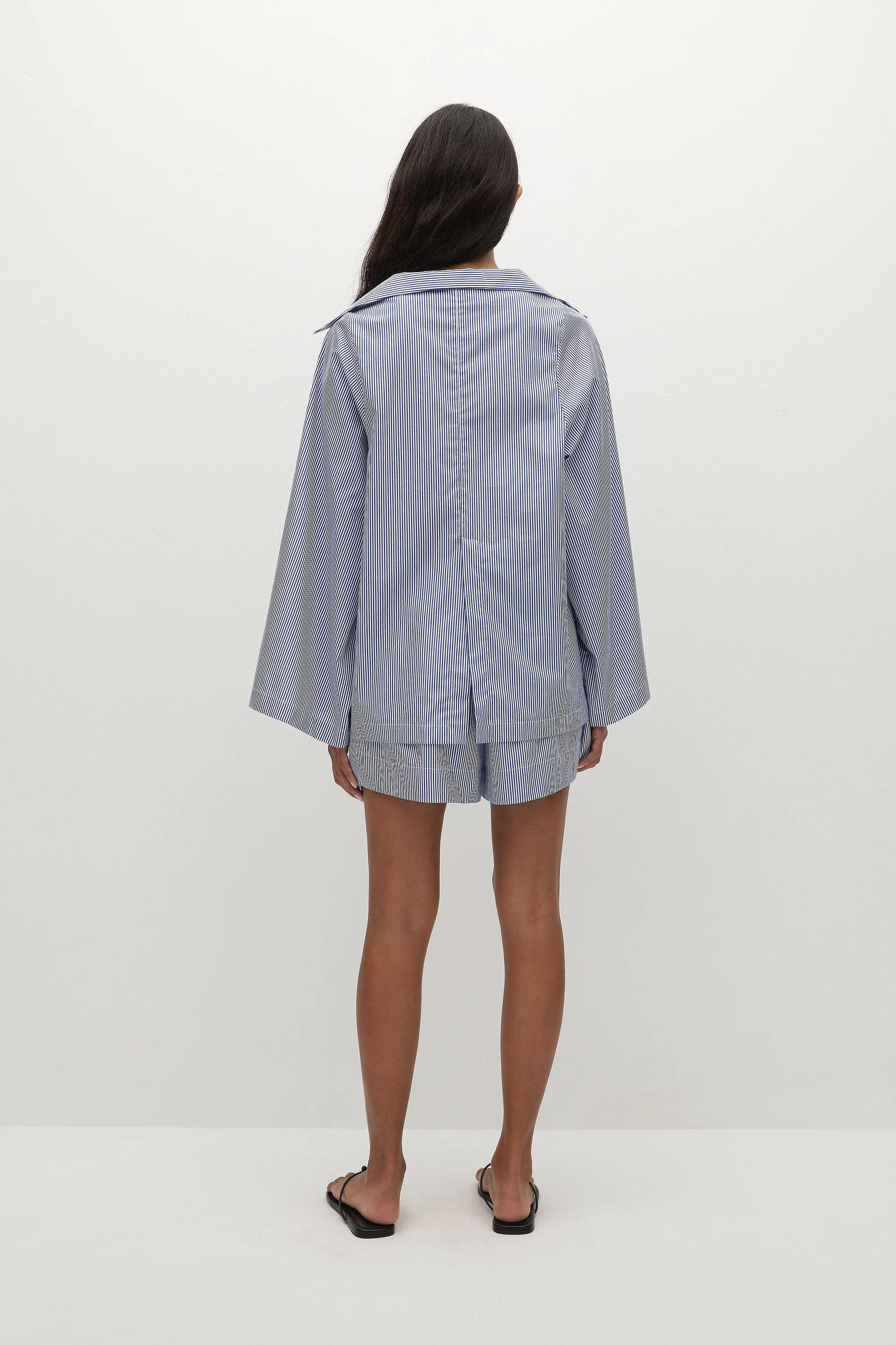 Lonia Shorts Helle Stripe Vintage Navy - Image 4