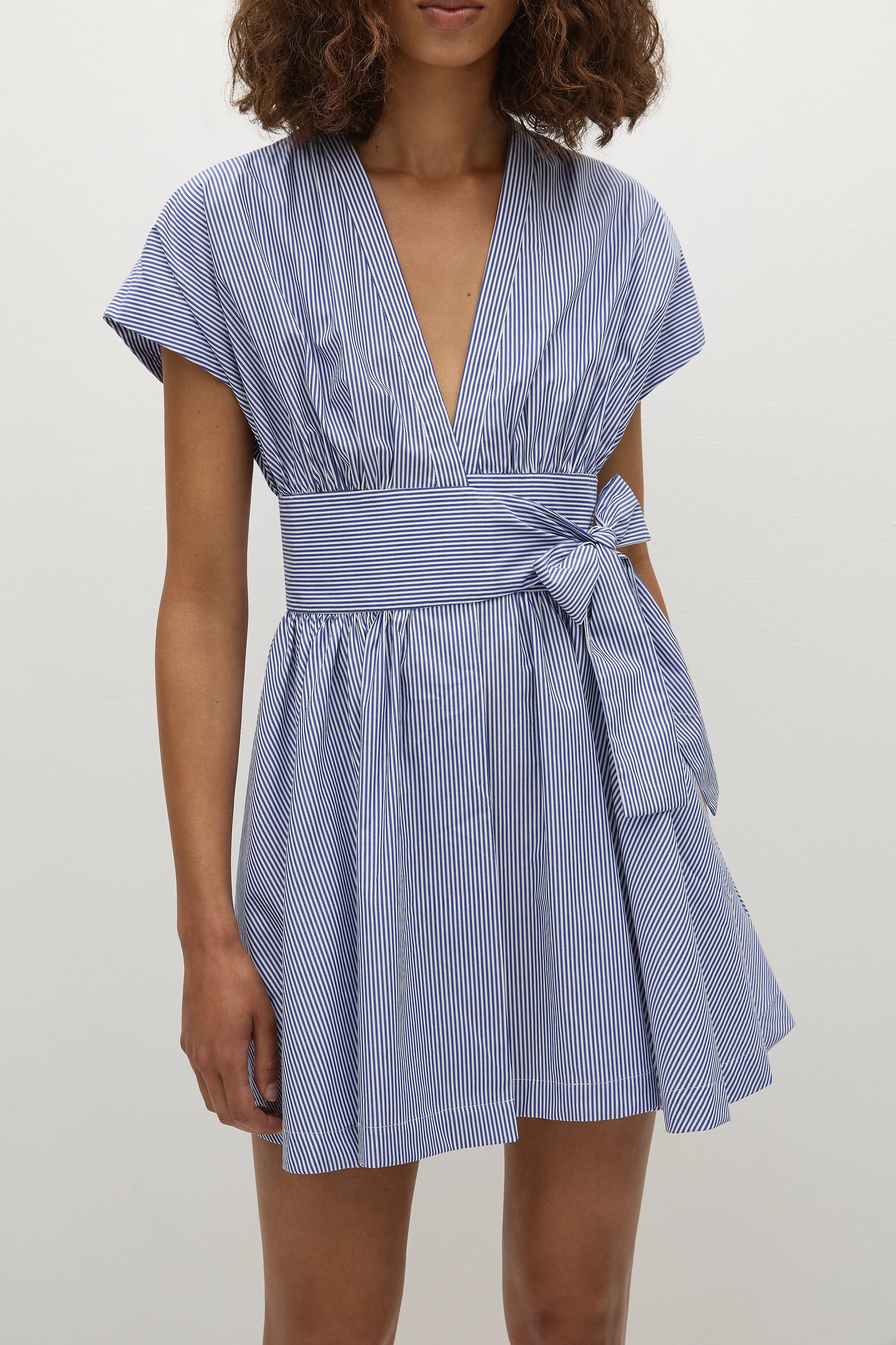 Lova Mini Dress Helle Stripe Vintage Navy - Image 2