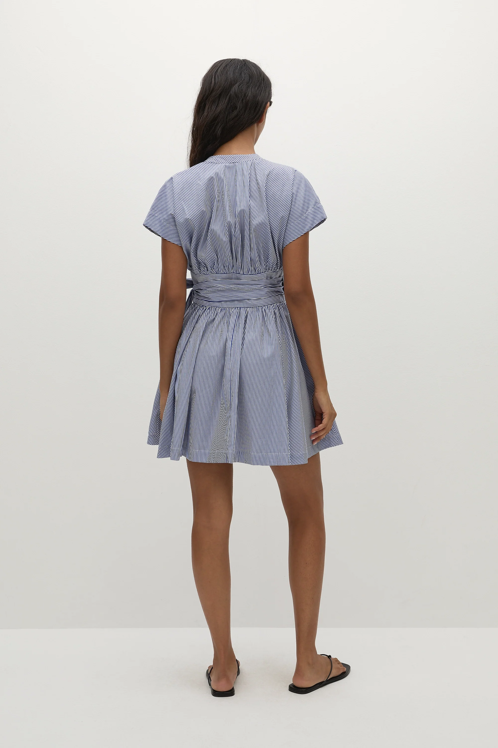 Lova Mini Dress Helle Stripe Vintage Navy - Image 8