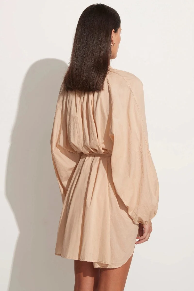 Lucita Smock Dress Plain Sand - Final Sale - Image 6