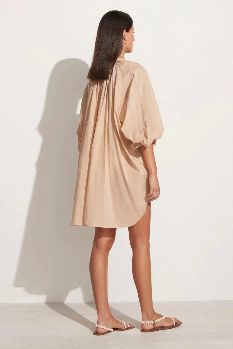 Lucita Smock Dress Plain Sand - Final Sale - Image 7