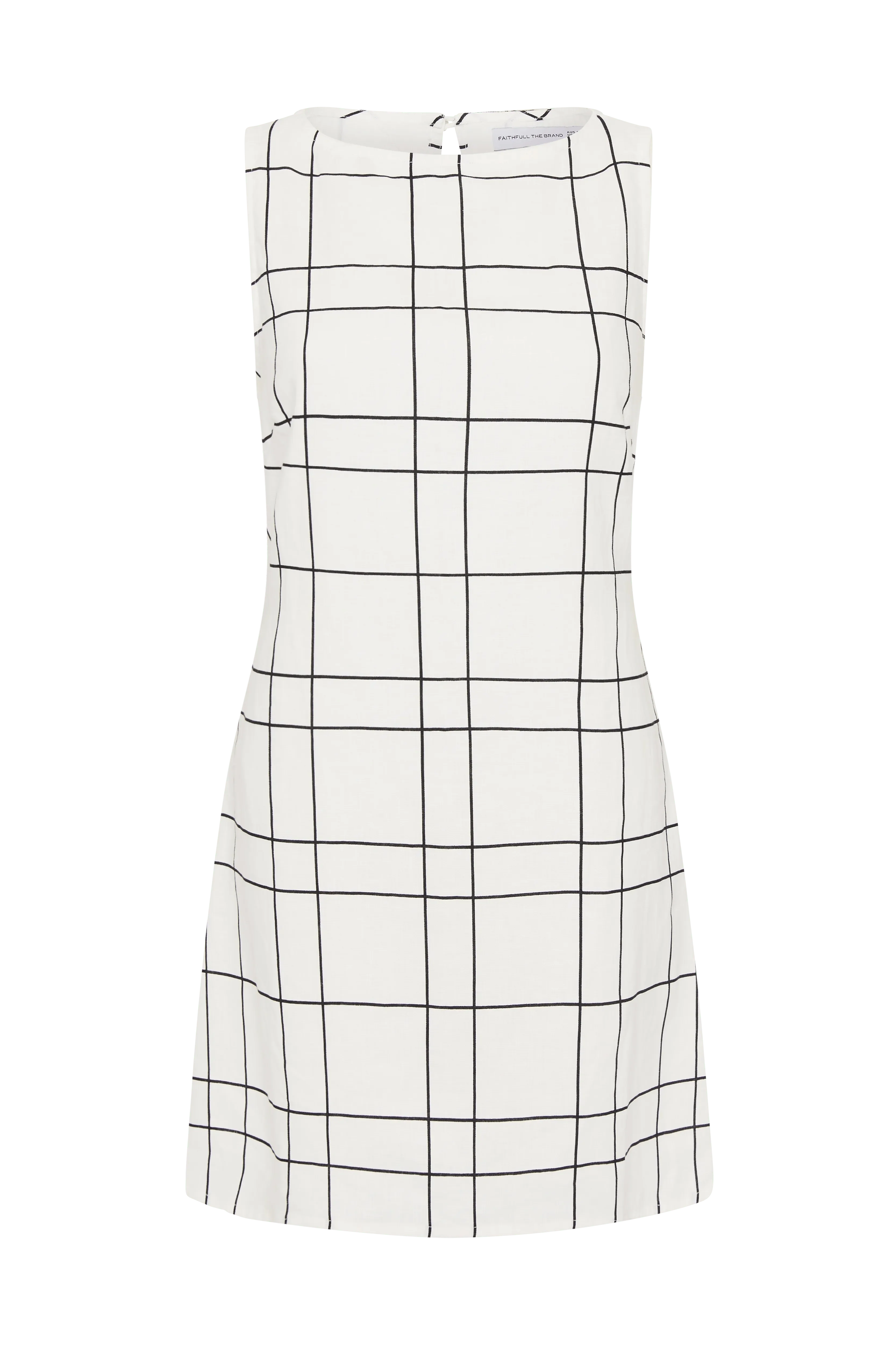 Lui Mini Dress Letizia Check White - Final Sale - Image 6
