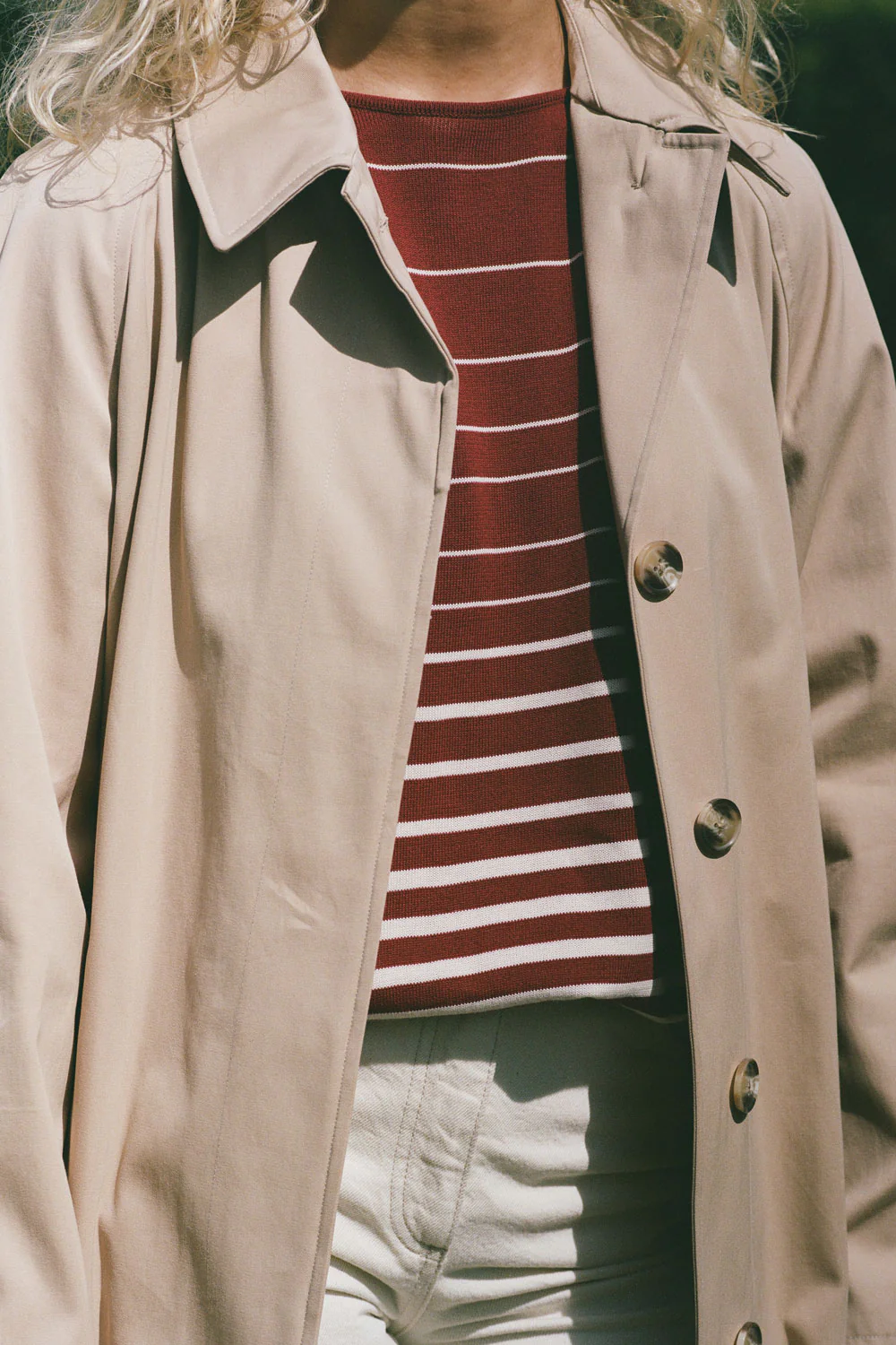 Lyana Top Scandi Stripe Red Cream - Final Sale - Image 2